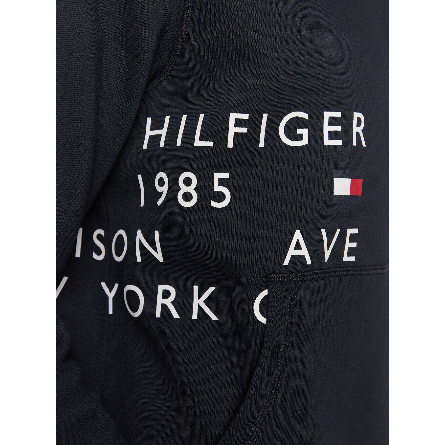 Tommy Hilfiger Суитшърт Off Placement Text MW0MW29303 Тъмносин Regular Fit - Pepit.bg