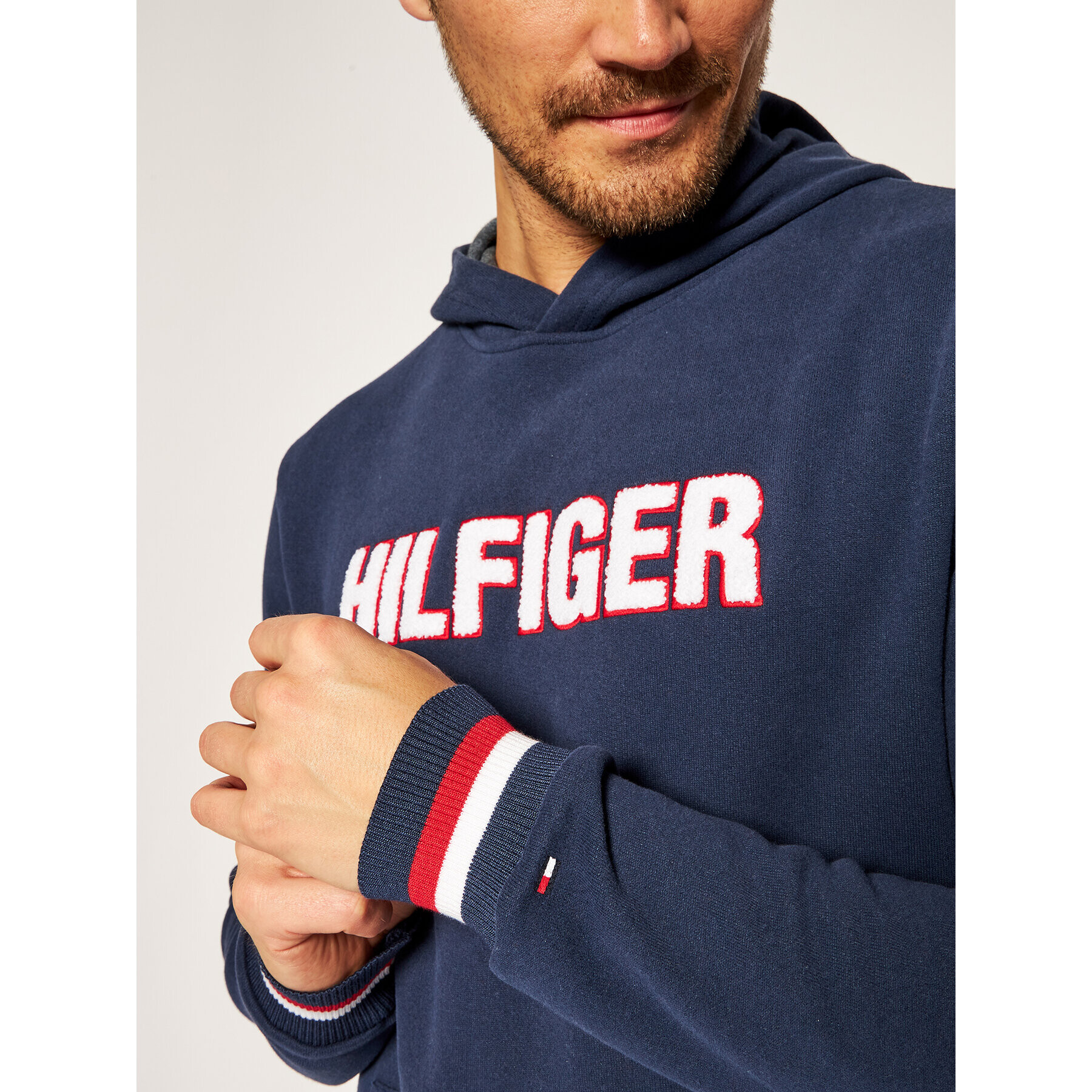 Tommy Hilfiger Суитшърт Oh Hoodie UM0UM02008 Тъмносин Regular Fit - Pepit.bg