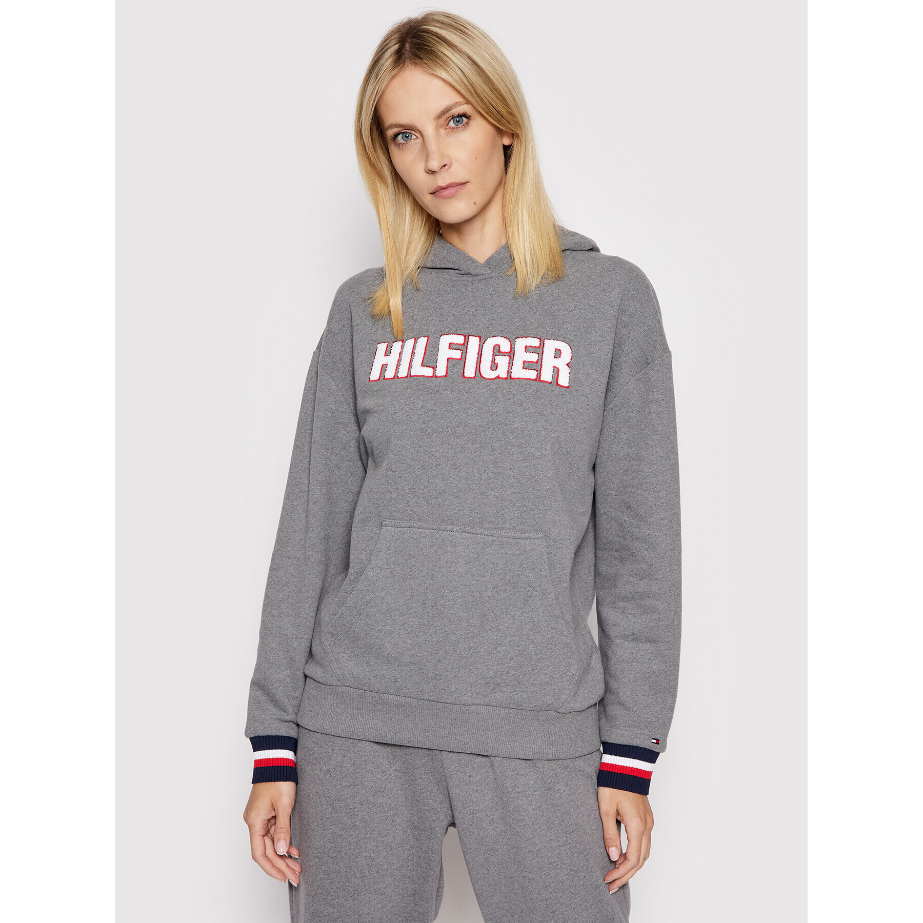 Tommy Hilfiger Суитшърт Oh Hoodie UW0UW02530 Сив Regular Fit - Pepit.bg