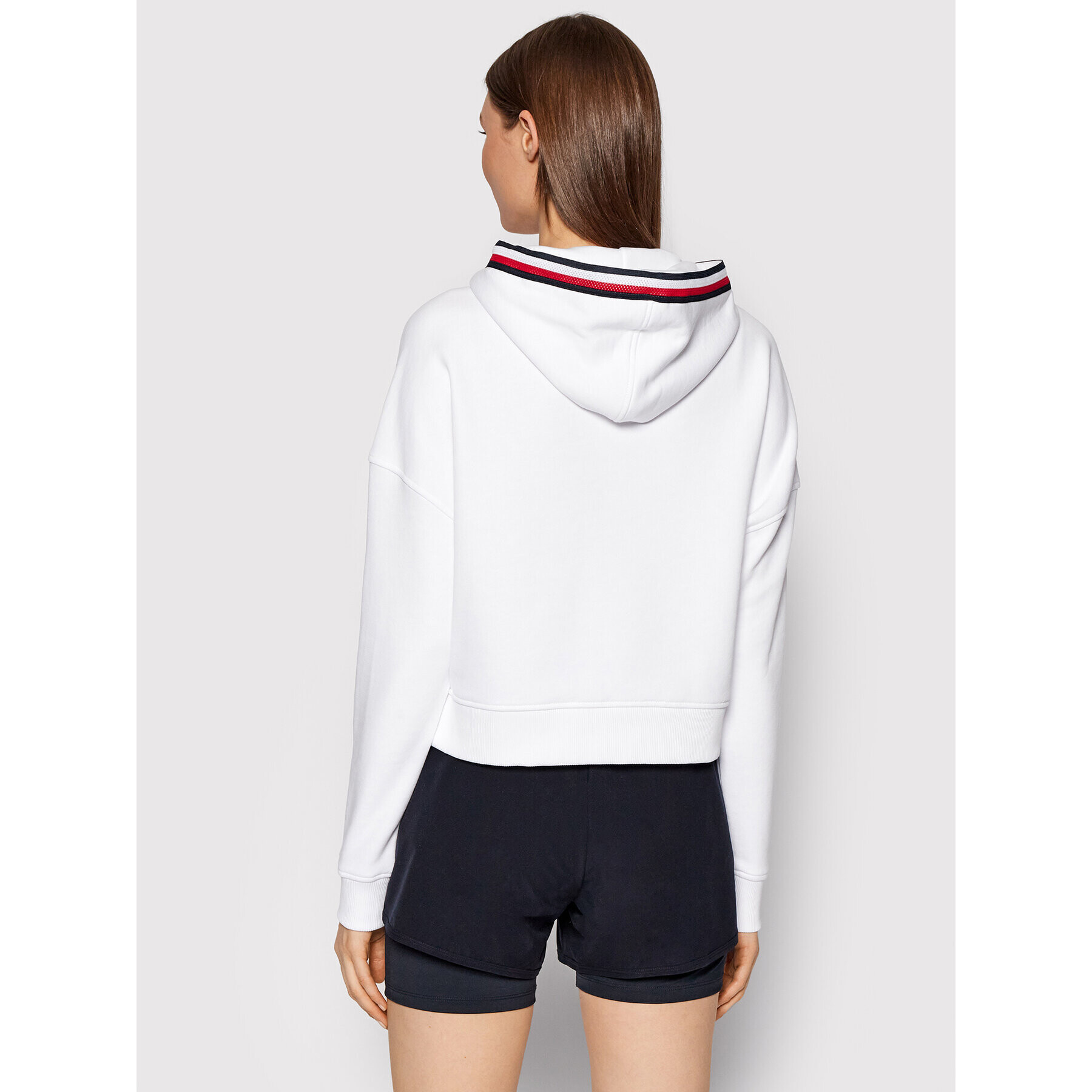 Tommy Hilfiger Суитшърт Regular Tape S10S101174 Бял Regular Fit - Pepit.bg