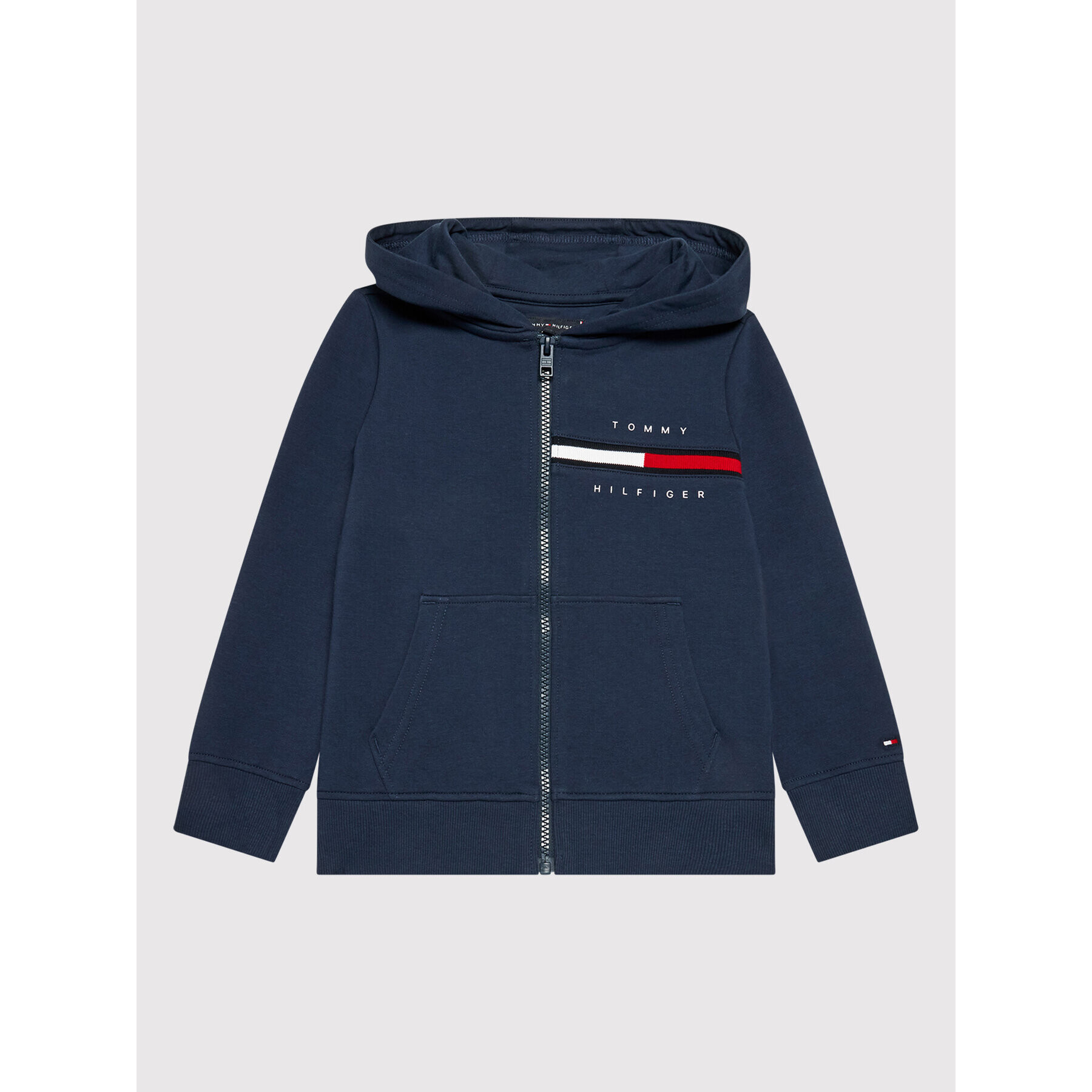 Tommy Hilfiger Суитшърт Rib Insert KB0KB06890 D Тъмносин Regular Fit - Pepit.bg