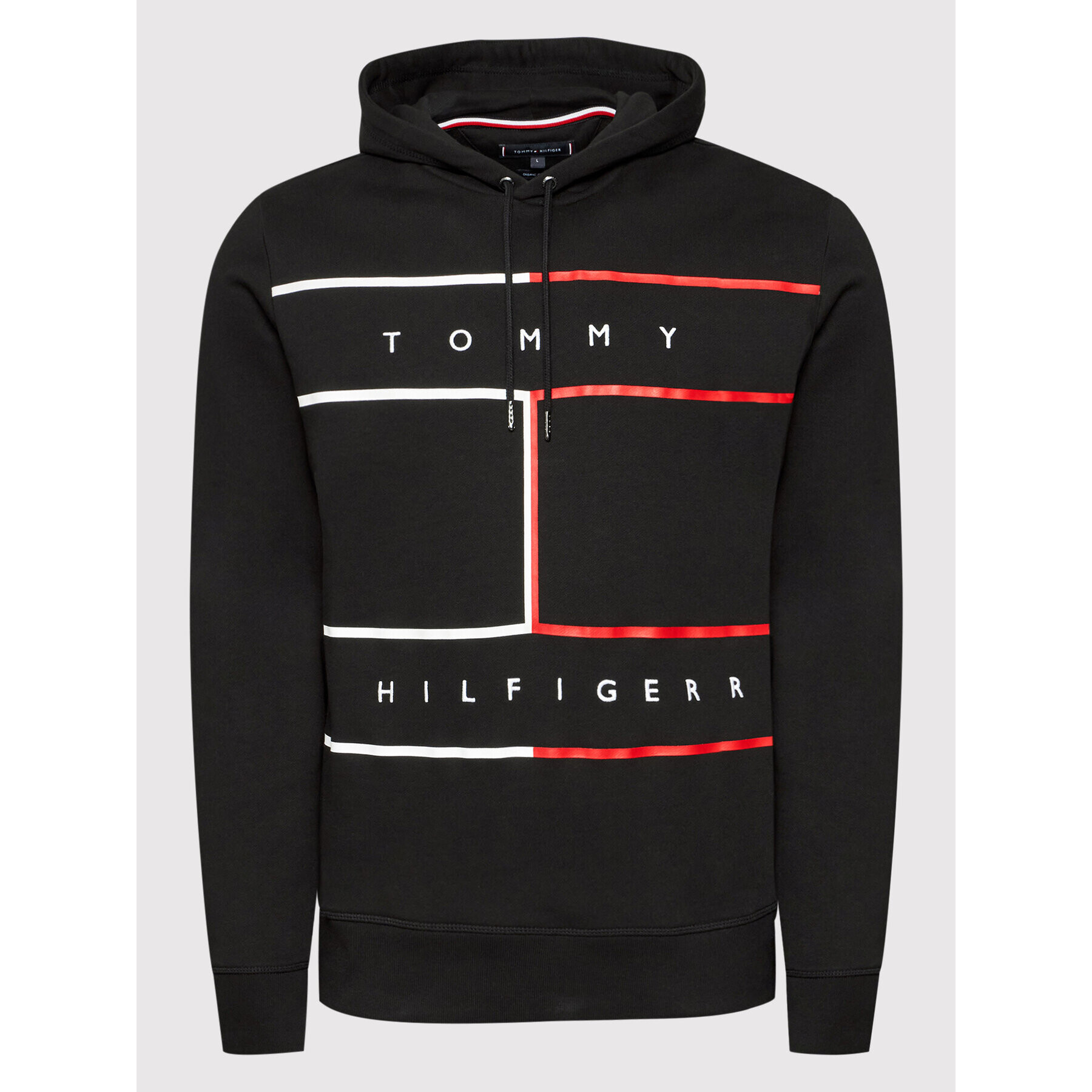 Tommy Hilfiger Суитшърт Rwb Flag MW0MW25048 Черен Regular Fit - Pepit.bg