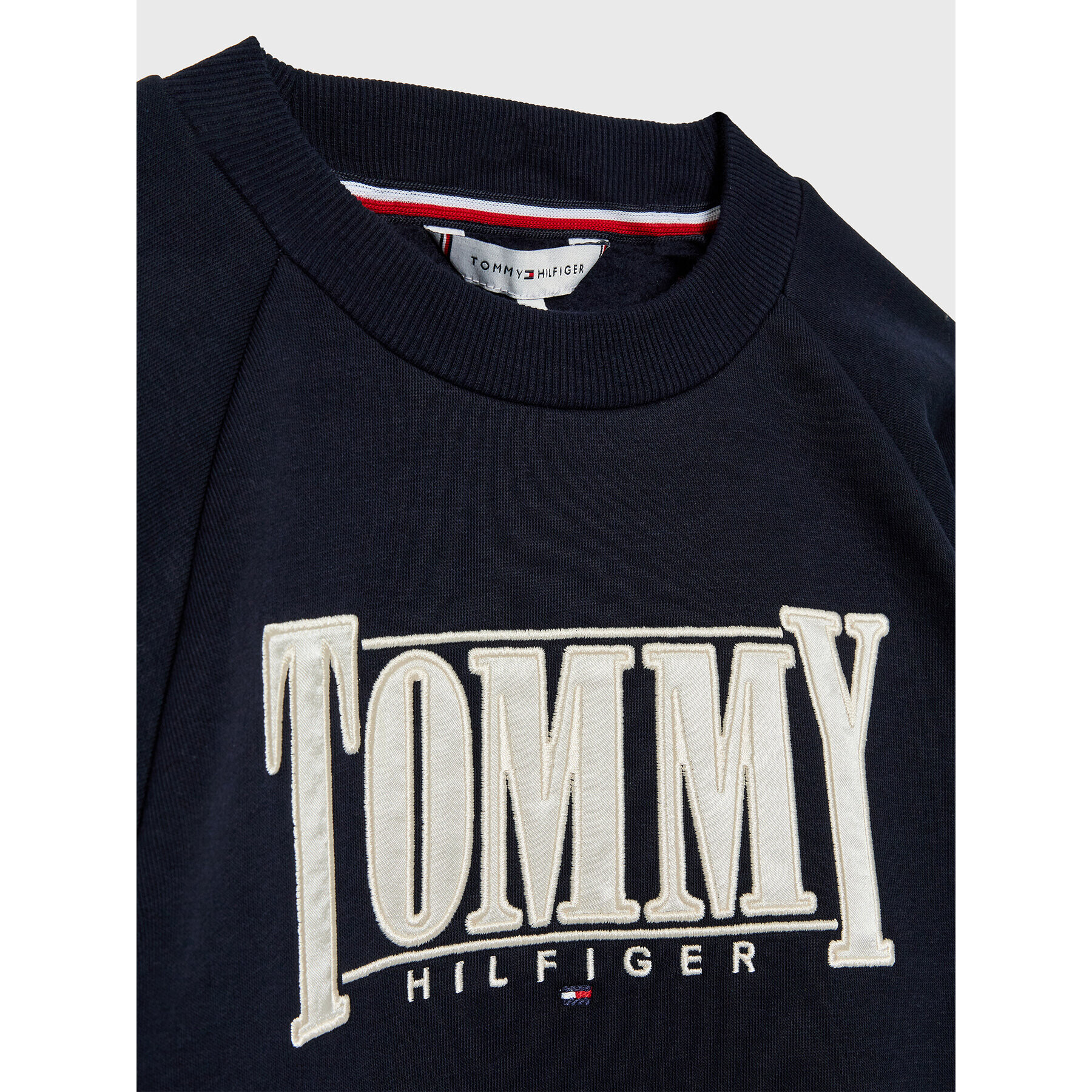 Tommy Hilfiger Суитшърт Sateen KG0KG06953 D Тъмносин Regular Fit - Pepit.bg