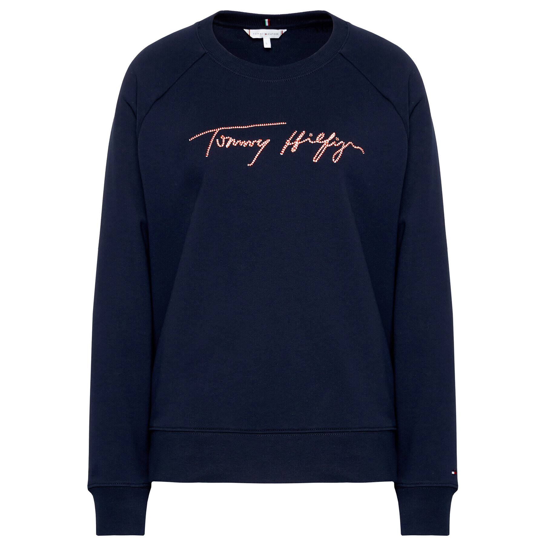 Tommy Hilfiger Суитшърт Script C-Nk WW0WW29432 Тъмносин Relaxed Fit - Pepit.bg