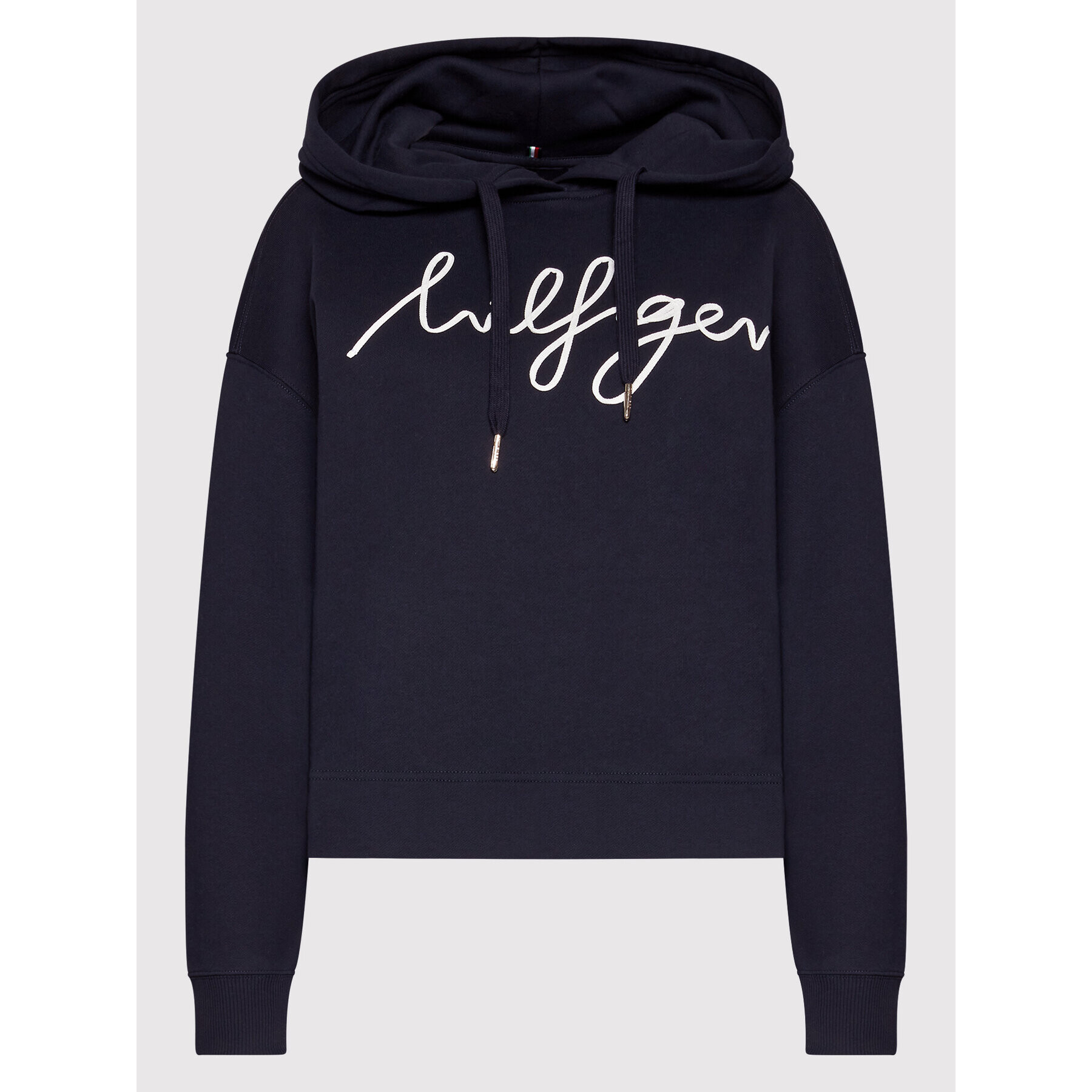 Tommy Hilfiger Суитшърт Script WW0WW34479 Тъмносин Relaxed Fit - Pepit.bg