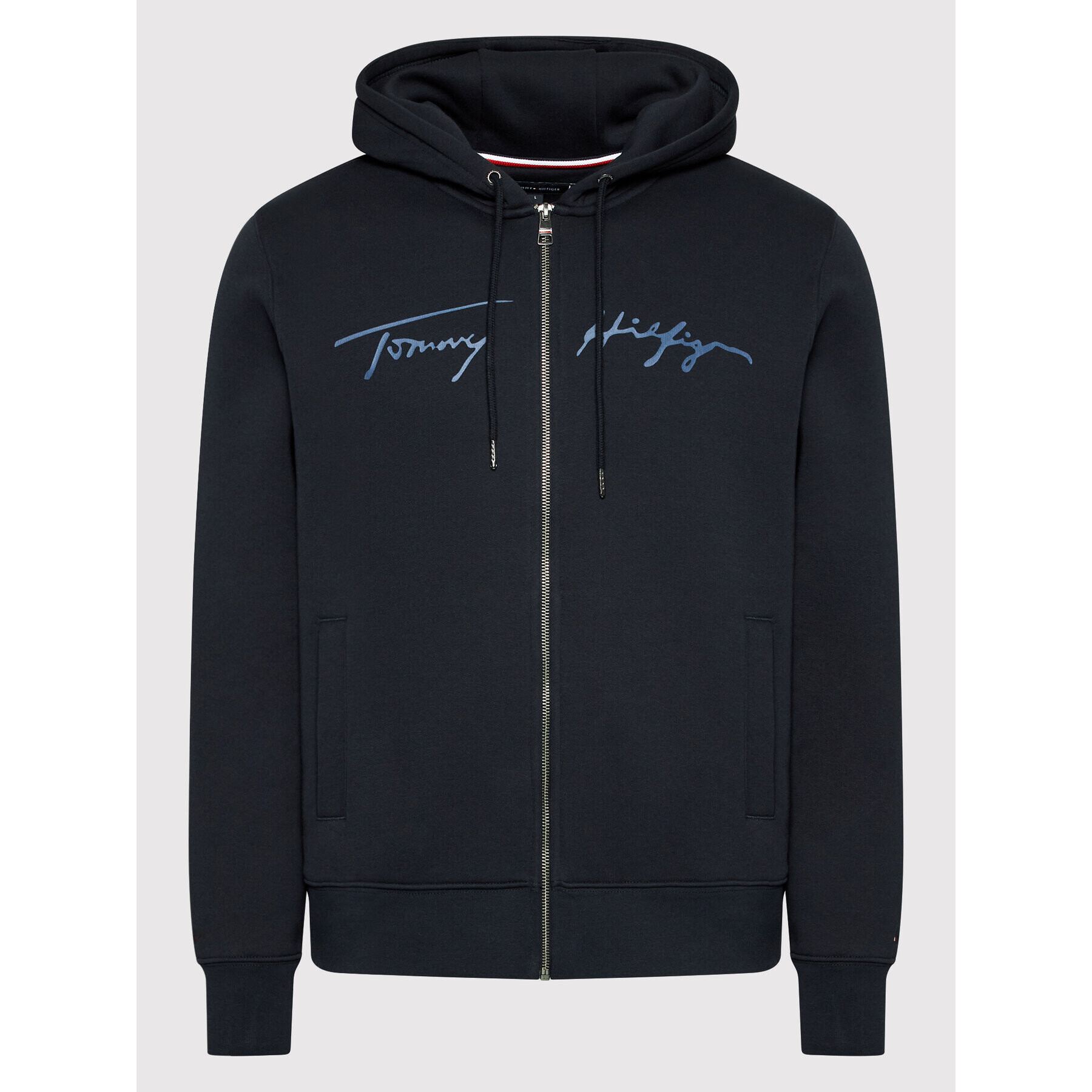 Tommy Hilfiger Суитшърт Signature Graphic MW0MW24540 Тъмносин Regular Fit - Pepit.bg