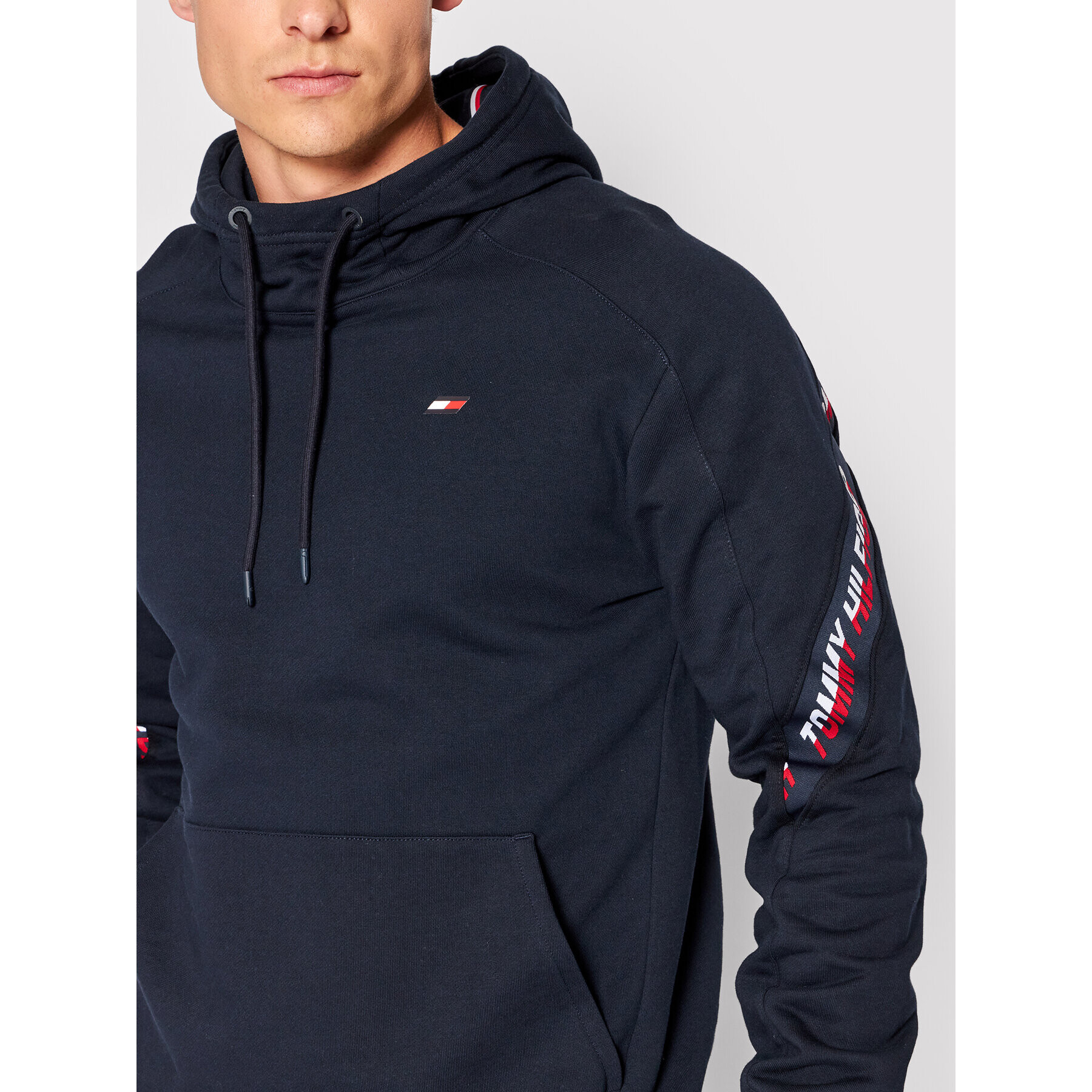 Tommy Hilfiger Суитшърт Tape MW0MW22706 Тъмносин Regular Fit - Pepit.bg