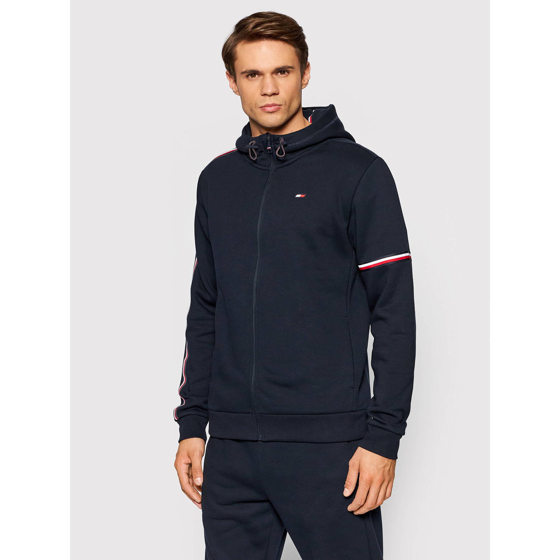 Tommy Hilfiger Суитшърт Tape Seasonal MW0MW19768 Тъмносин Regular Fit - Pepit.bg