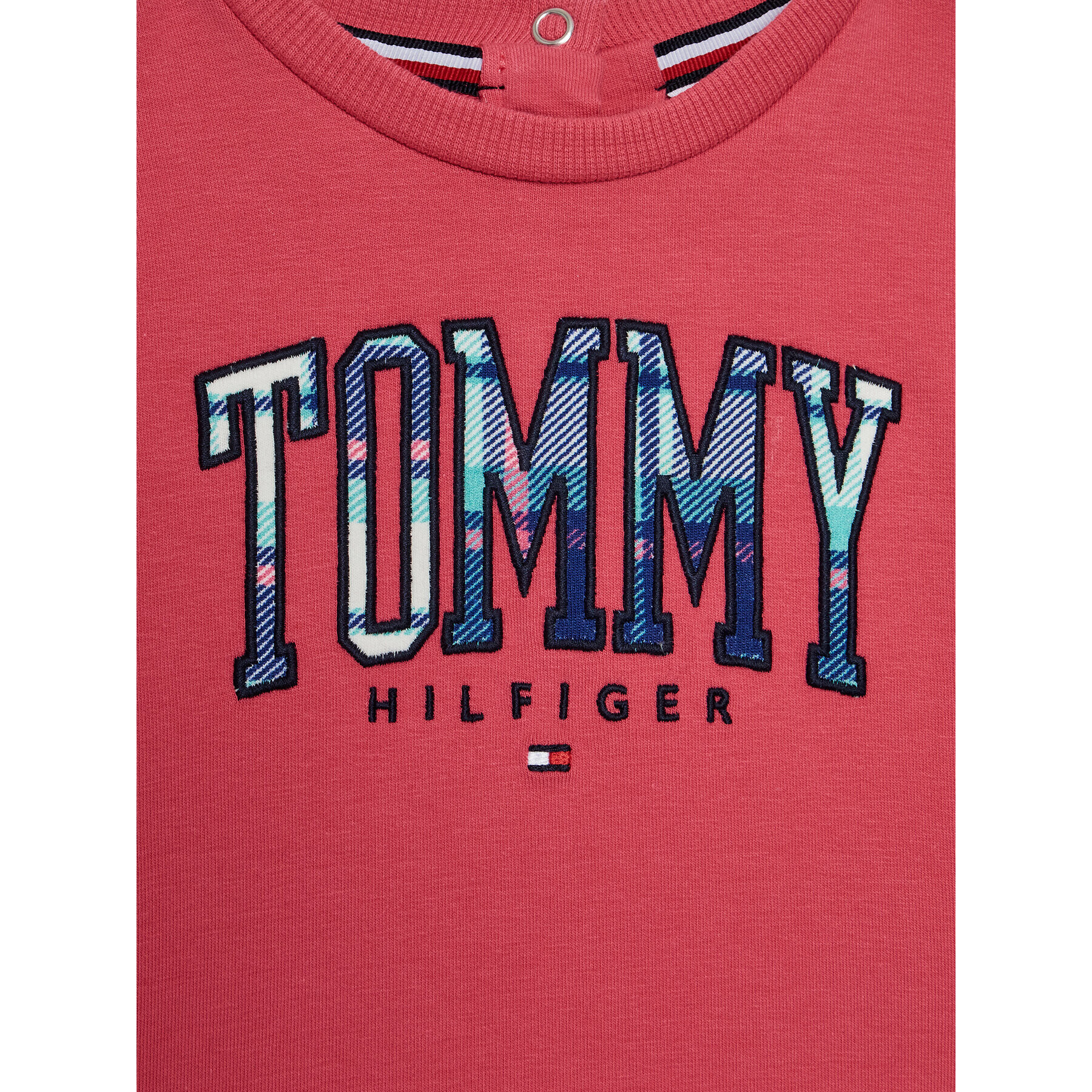 Tommy Hilfiger Суитшърт Tartan Logo KG0KG07098 M Розов Regular Fit - Pepit.bg