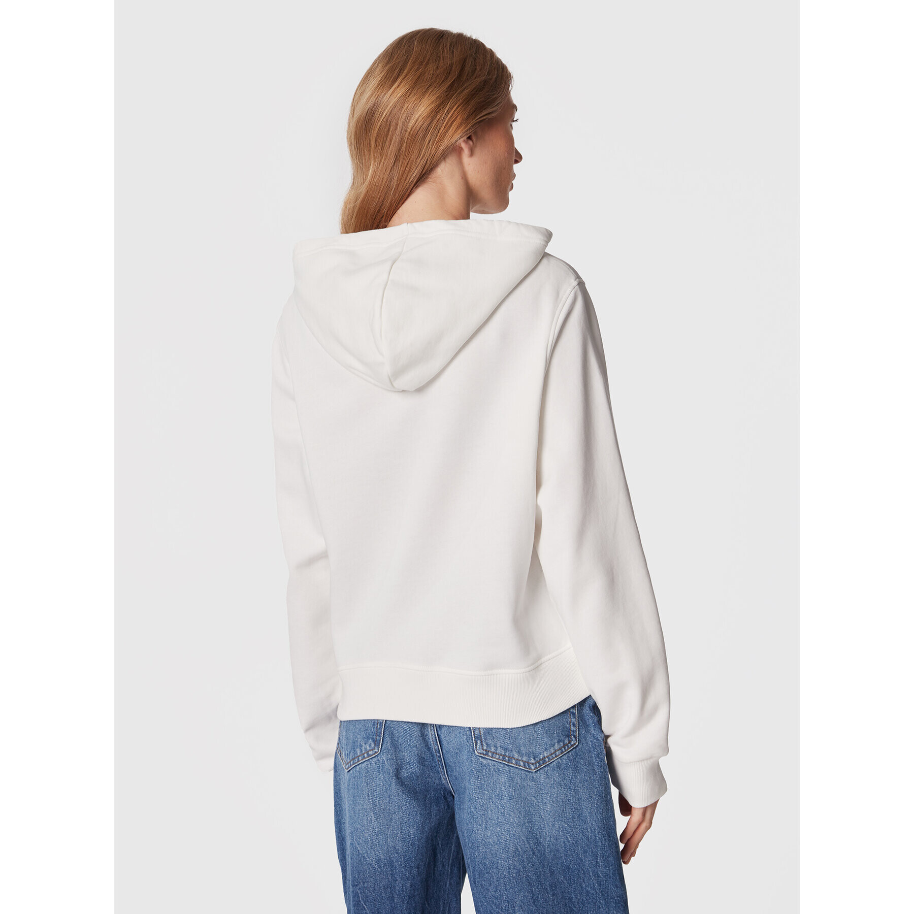 Tommy Hilfiger Суитшърт Terry Monogram WW0WW37441 Бял Regular Fit - Pepit.bg