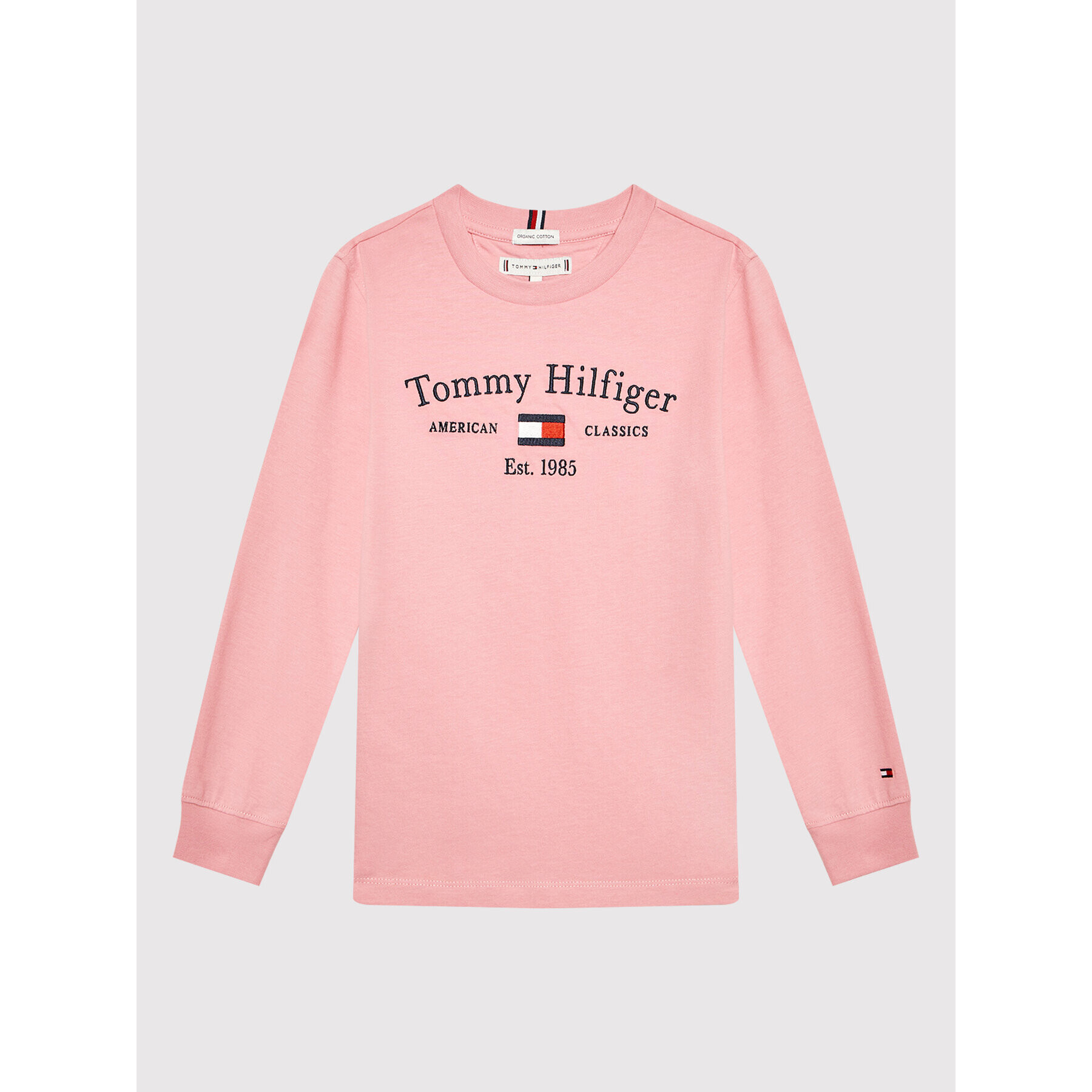 Tommy Hilfiger Суитшърт TH Artwork KS0KS00203 D Розов Regular Fit - Pepit.bg