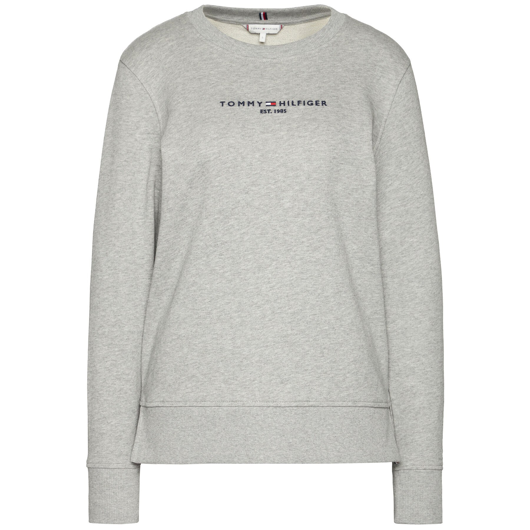 Tommy Hilfiger Суитшърт Th Ess Hlfiger C-nk WW0WW28220 Сив Regular Fit - Pepit.bg