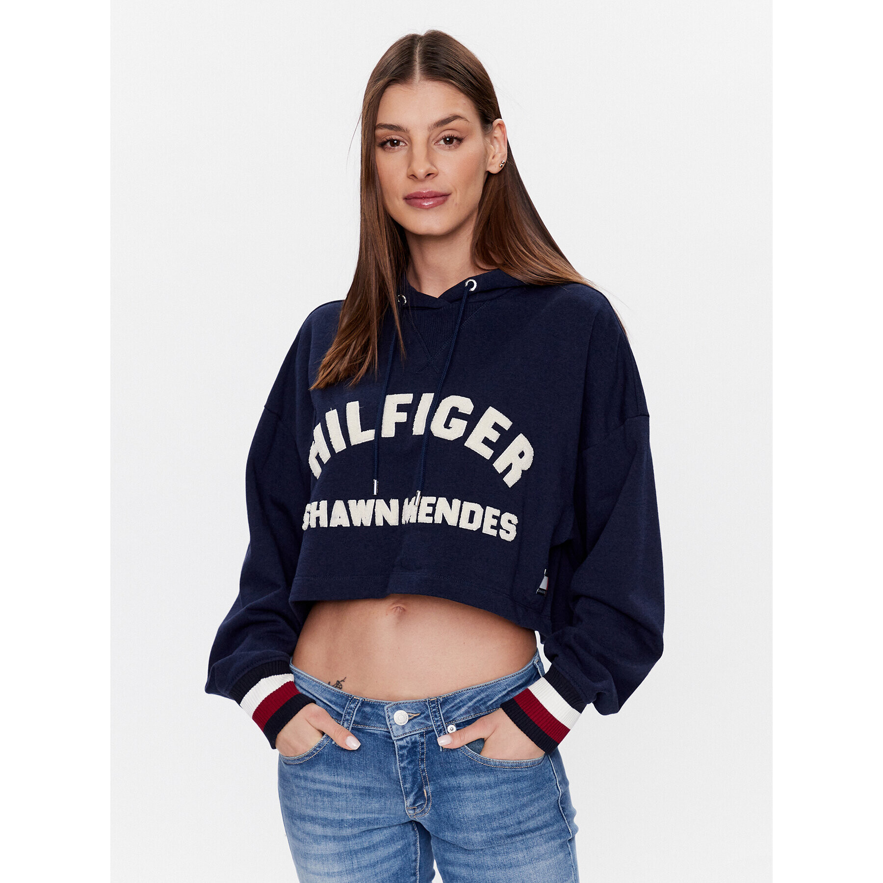 Tommy Hilfiger Суитшърт ThxSm WW0WW38984 Тъмносин Relaxed Fit - Pepit.bg