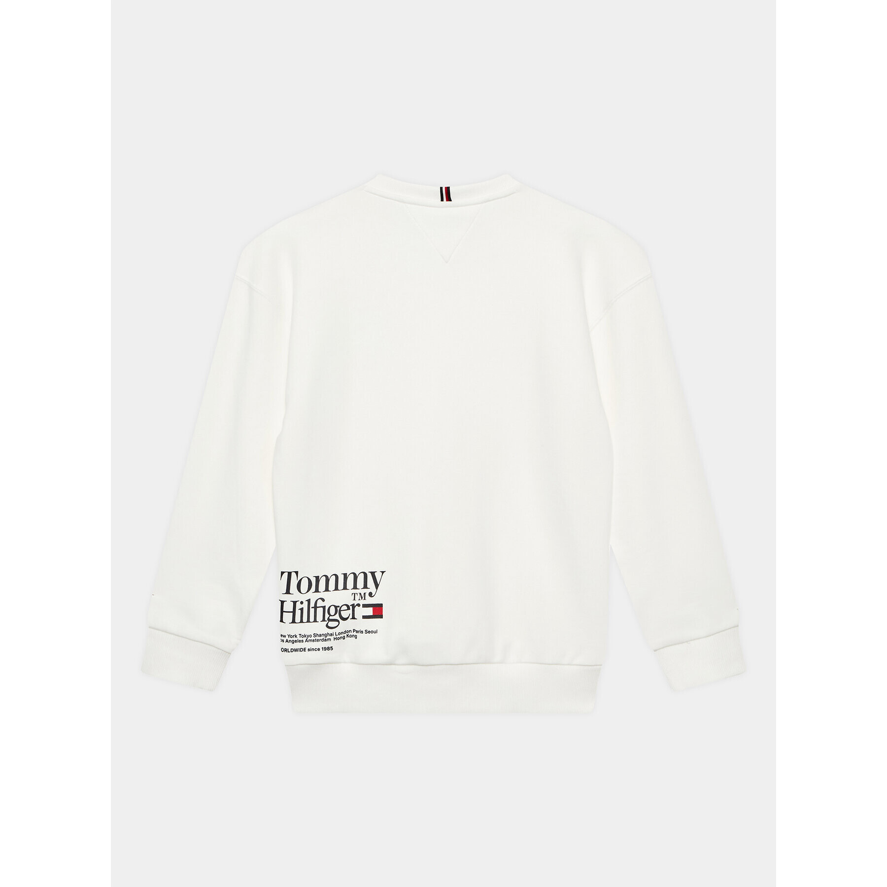 Tommy Hilfiger Суитшърт Timeless KB0KB08188 D Бял Regular Fit - Pepit.bg