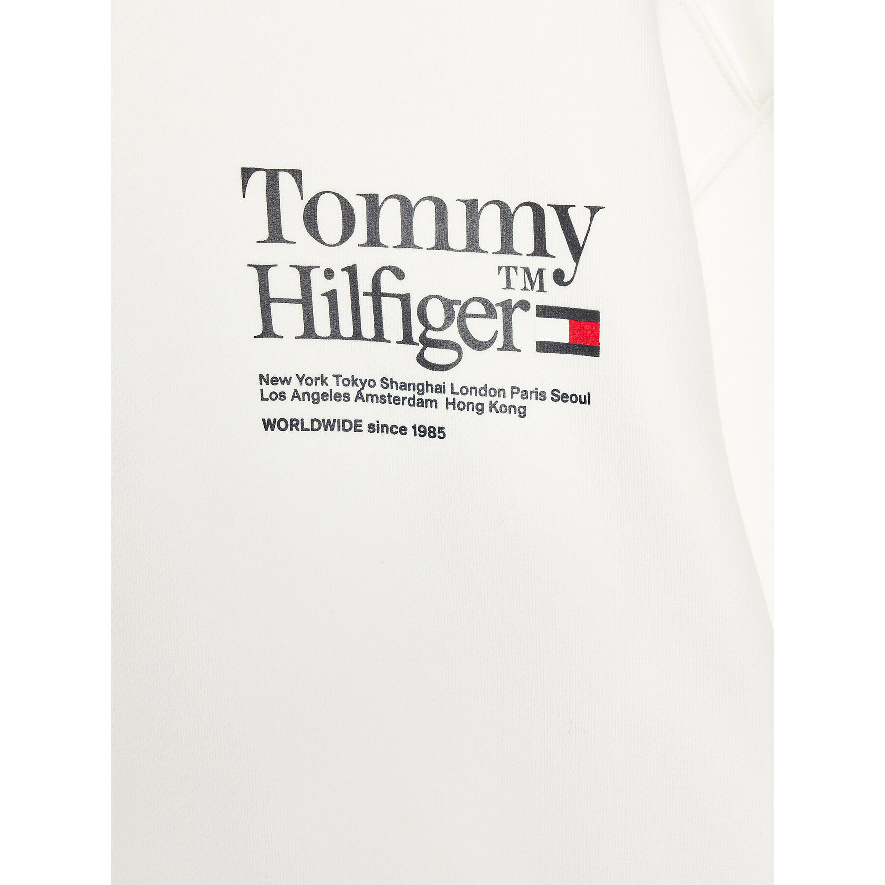 Tommy Hilfiger Суитшърт Timeless KB0KB08188 D Бял Regular Fit - Pepit.bg