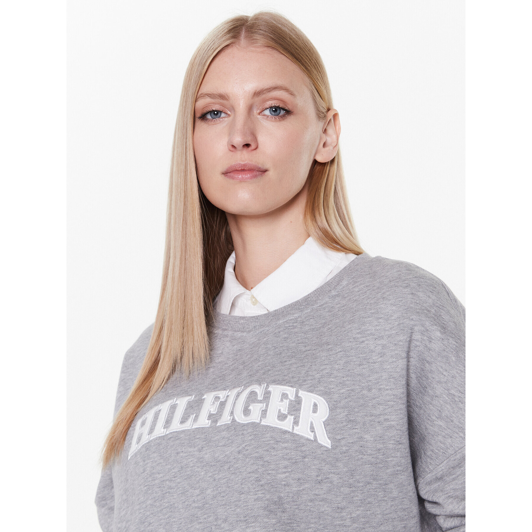 Tommy Hilfiger Суитшърт Tonal WW0WW37561 Сив Regular Fit - Pepit.bg