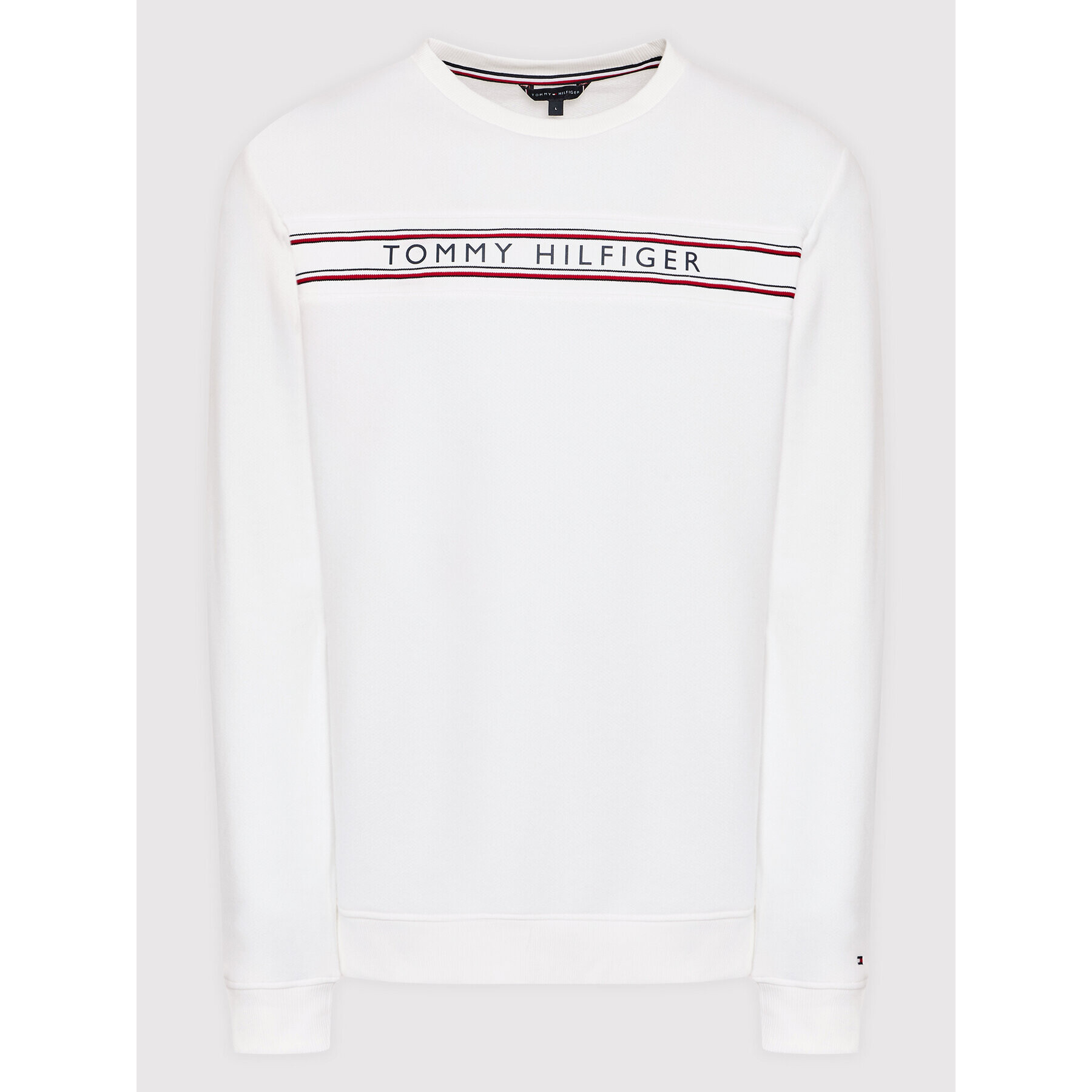 Tommy Hilfiger Суитшърт Track Top UM0UM02426 Бял Regular Fit - Pepit.bg