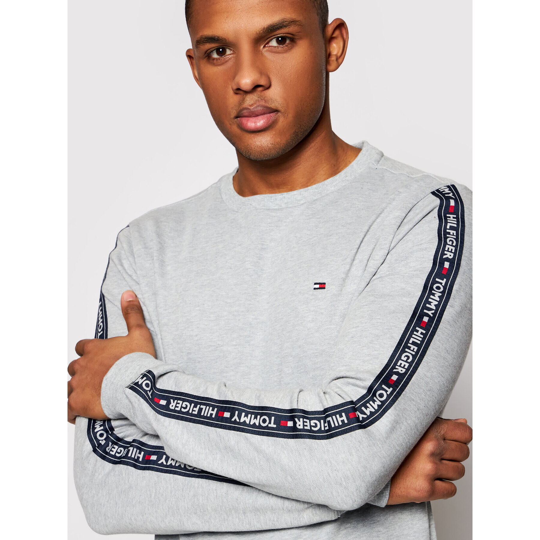 Tommy Hilfiger Суитшърт Track UM0UM00705 Сив Regular Fit - Pepit.bg