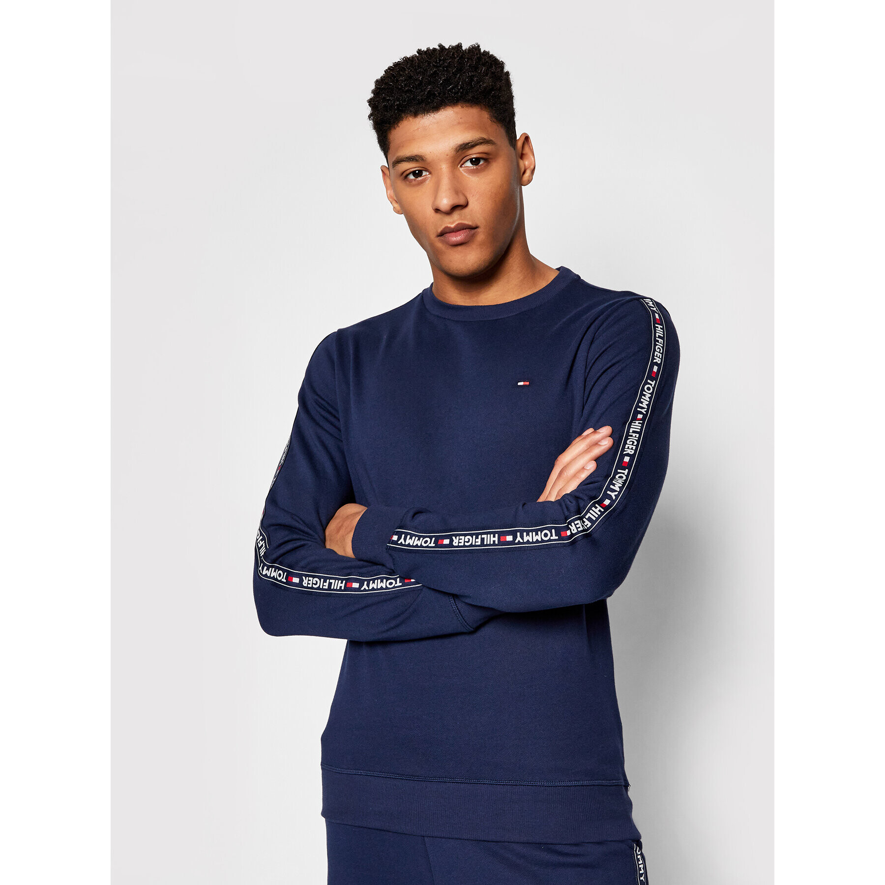 Tommy Hilfiger Суитшърт Track UM0UM00705 Тъмносин Regular Fit - Pepit.bg