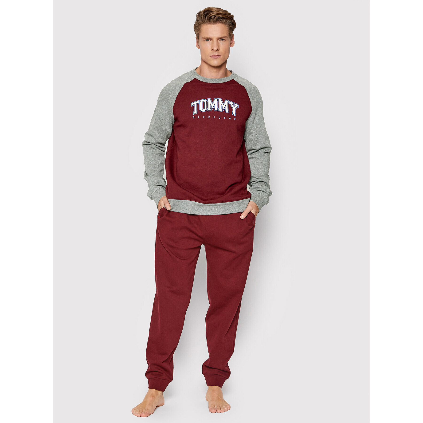 Tommy Hilfiger Суитшърт Track UM0UM02365 Бордо Regular Fit - Pepit.bg