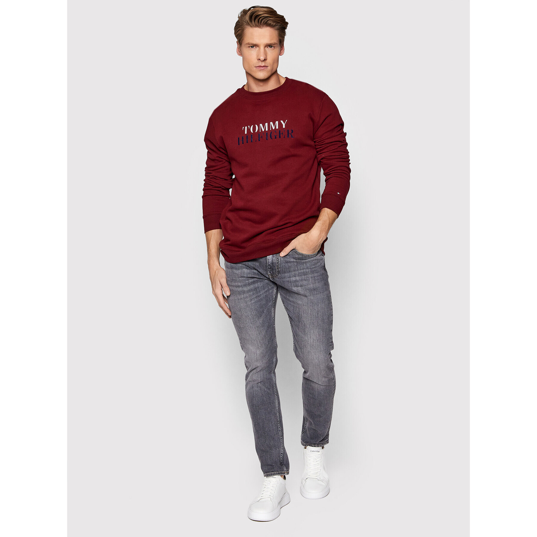 Tommy Hilfiger Суитшърт Track UM0UM02366 Бордо Regular Fit - Pepit.bg