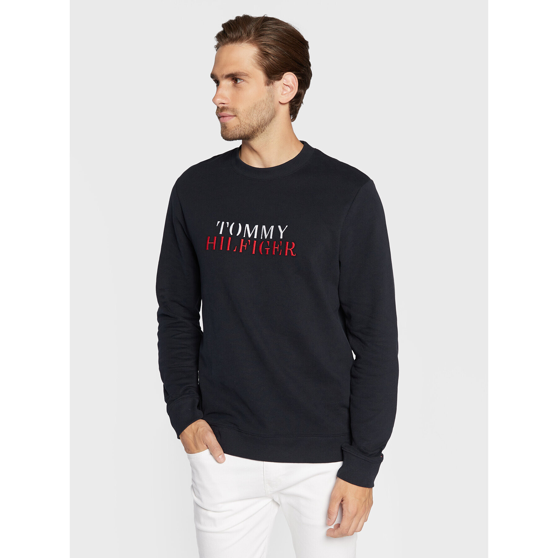 Tommy Hilfiger Суитшърт Track UM0UM02567 Тъмносин Regular Fit - Pepit.bg