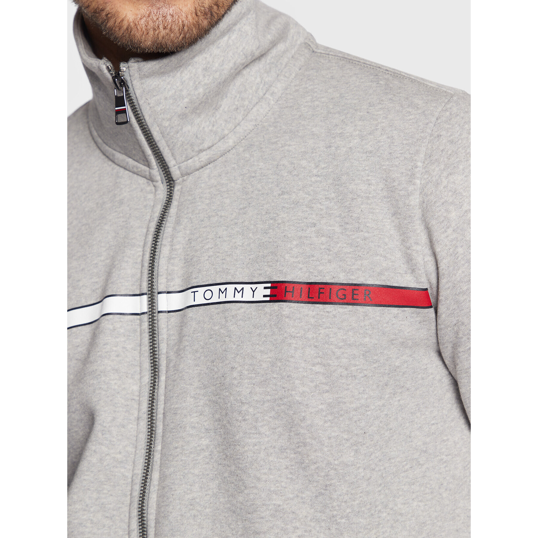 Tommy Hilfiger Суитшърт Two Tone MW0MW28759 Сив Regular Fit - Pepit.bg