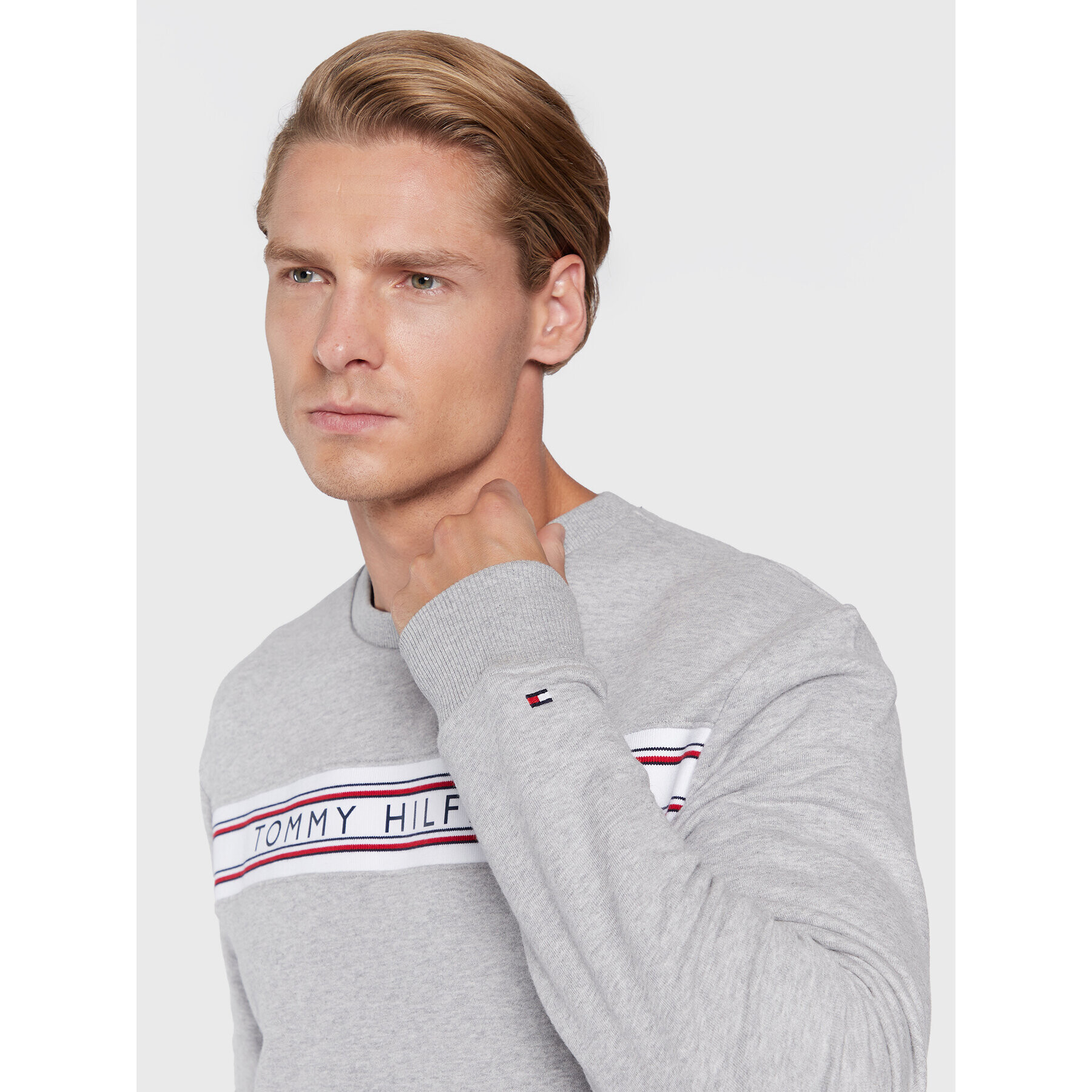 Tommy Hilfiger Суитшърт UM0UM02426 Сив Regular Fit - Pepit.bg