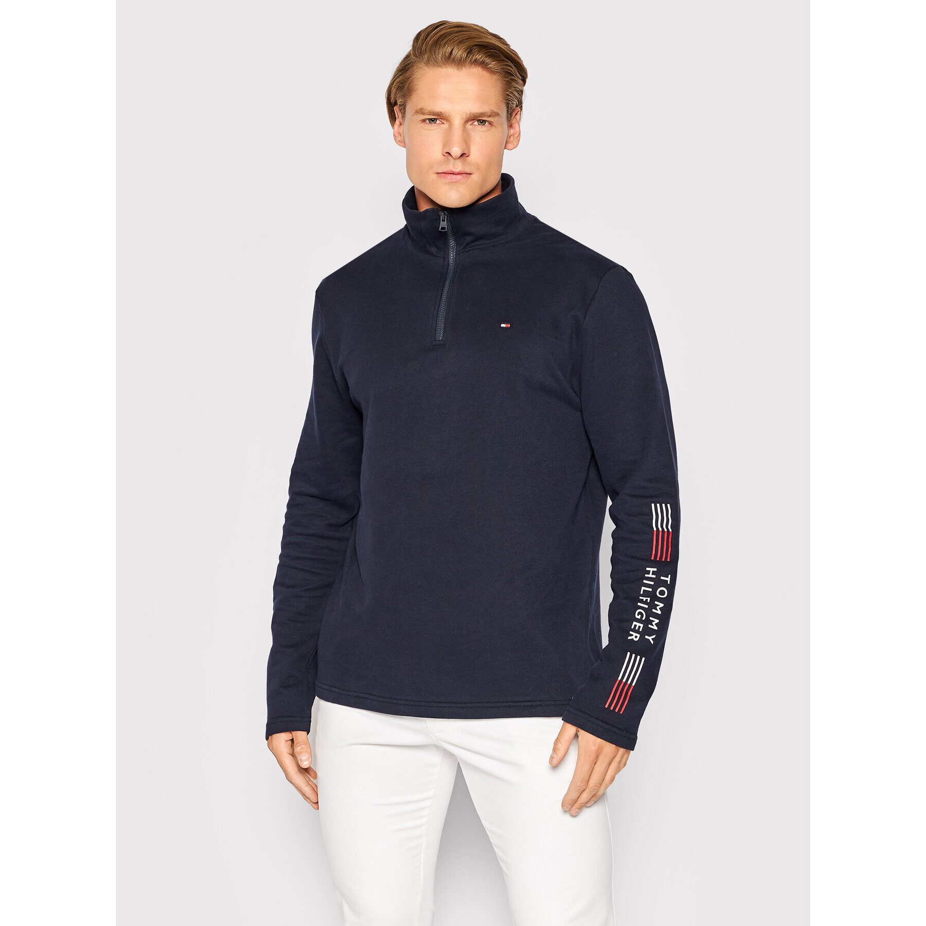 Tommy Hilfiger Суитшърт UM0UM02521 Тъмносин Regular Fit - Pepit.bg