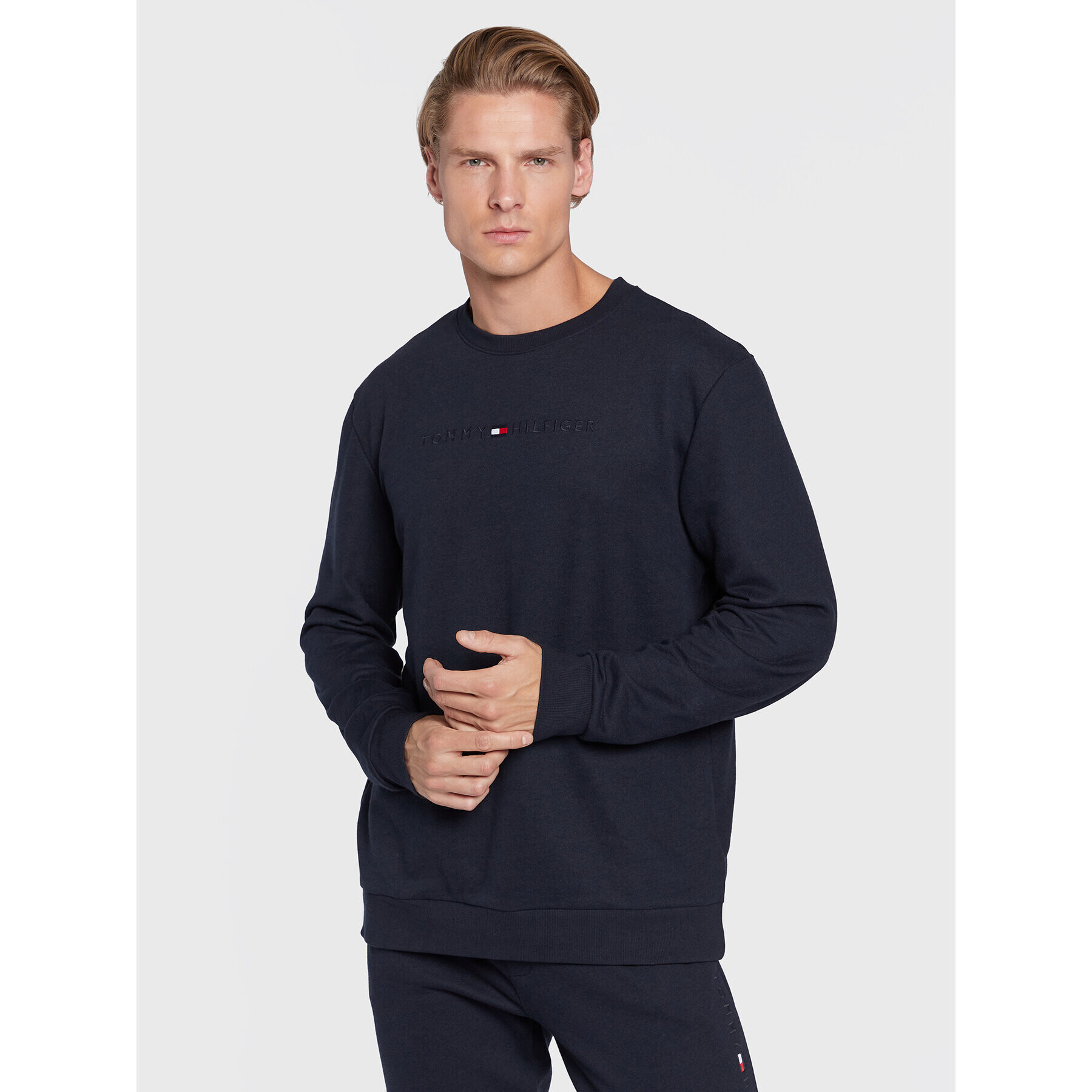 Tommy Hilfiger Суитшърт UM0UM02624 Тъмносин Relaxed Fit - Pepit.bg