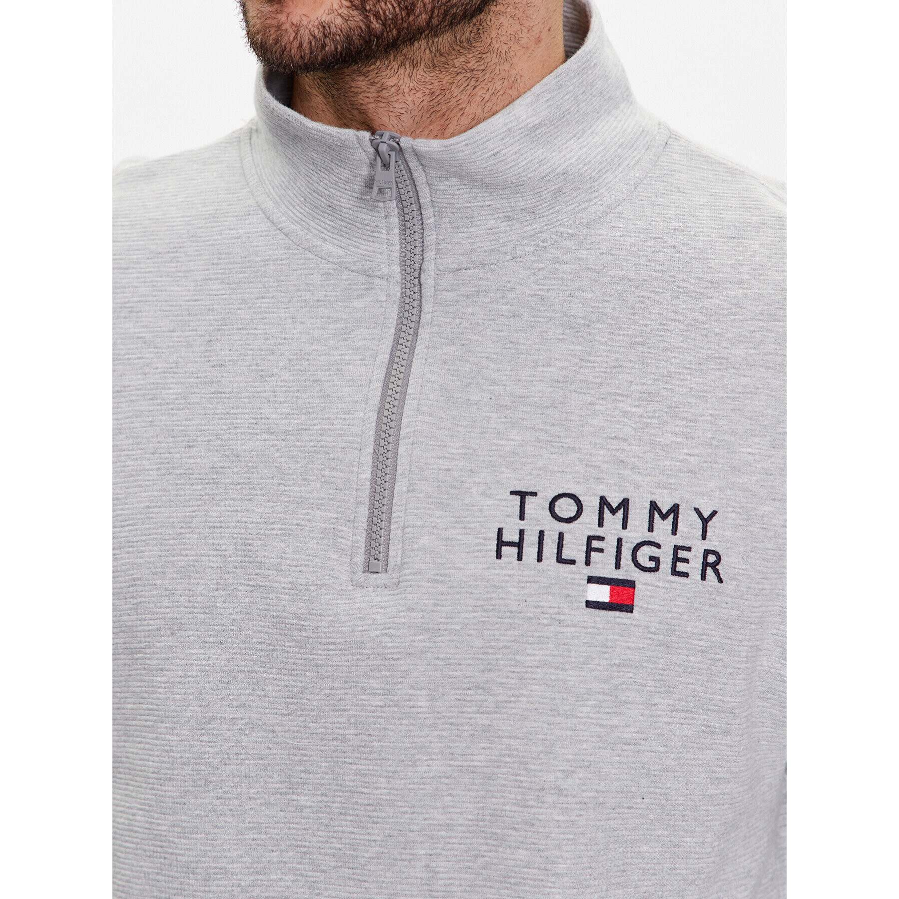 Tommy Hilfiger Суитшърт UM0UM02794 Сив Regular Fit - Pepit.bg