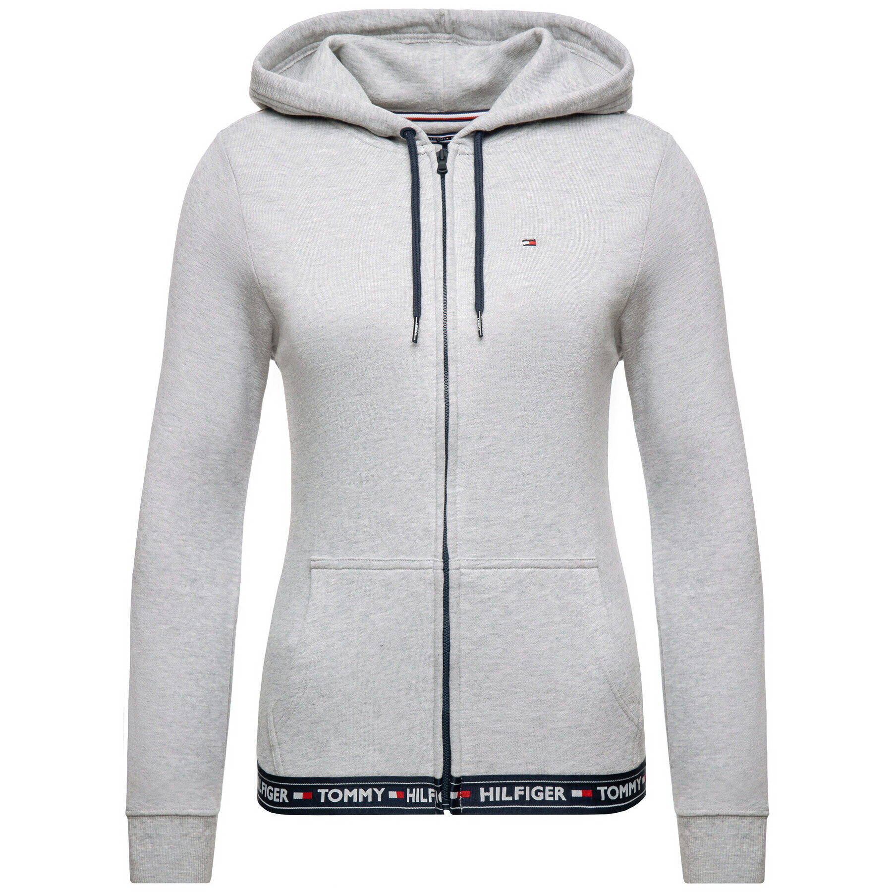 Tommy Hilfiger Суитшърт UW0UW00582 Сив Regular Fit - Pepit.bg