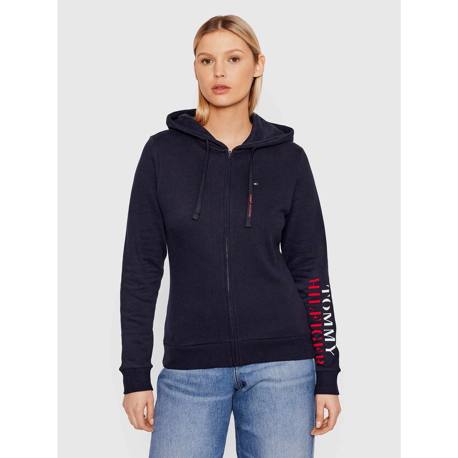 Tommy Hilfiger Суитшърт UW0UW03237 Тъмносин Regular Fit - Pepit.bg