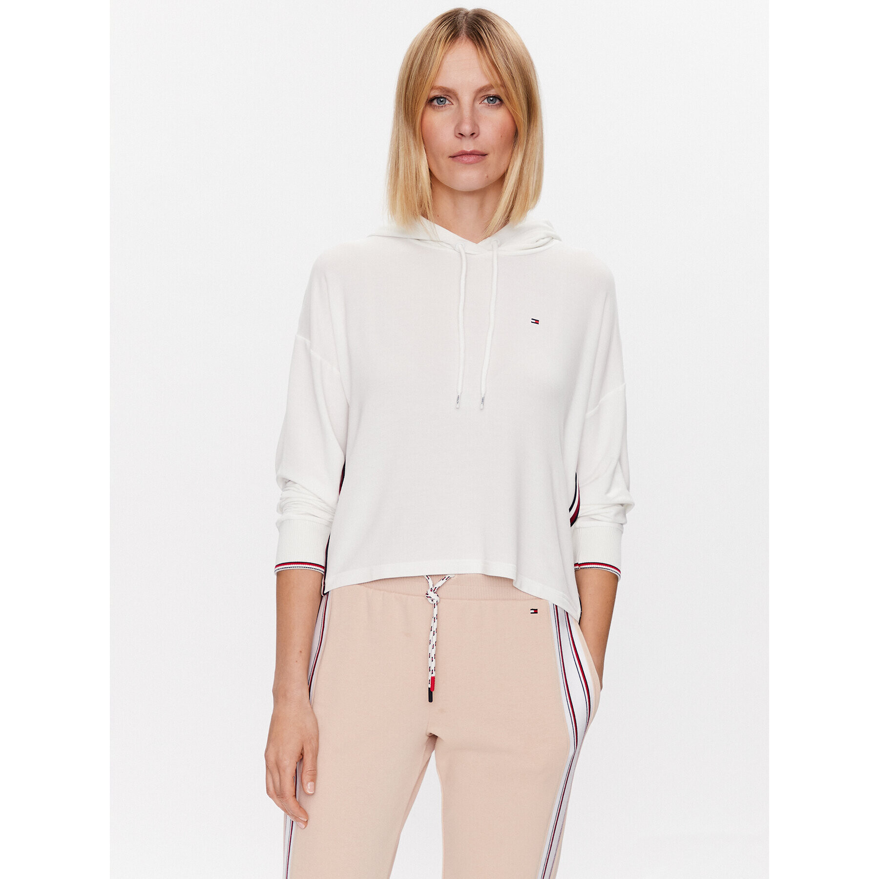 Tommy Hilfiger Суитшърт UW0UW04342 Екрю Relaxed Fit - Pepit.bg