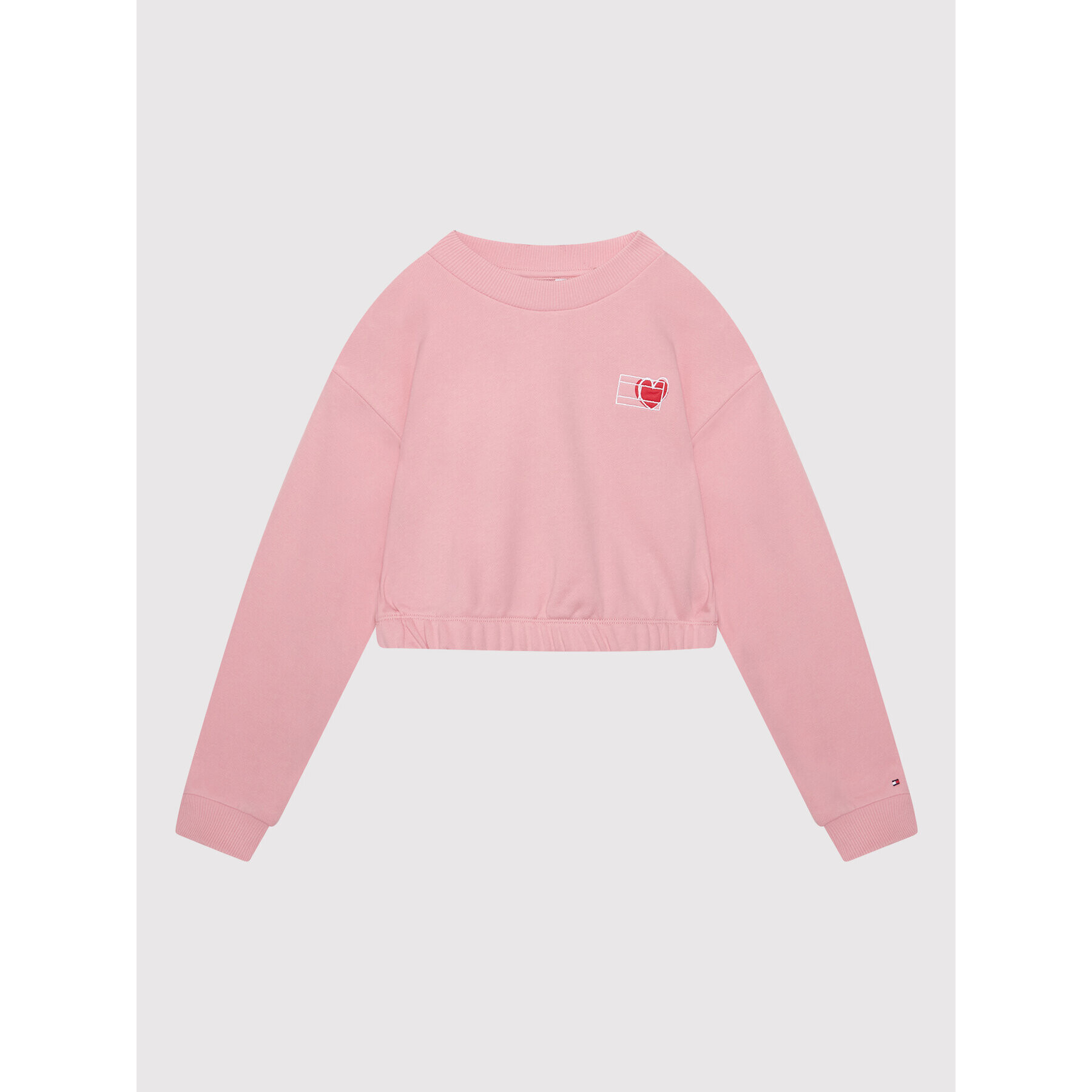 Tommy Hilfiger Суитшърт Valentines Day KG0KG06786 Розов Cropped Fit - Pepit.bg