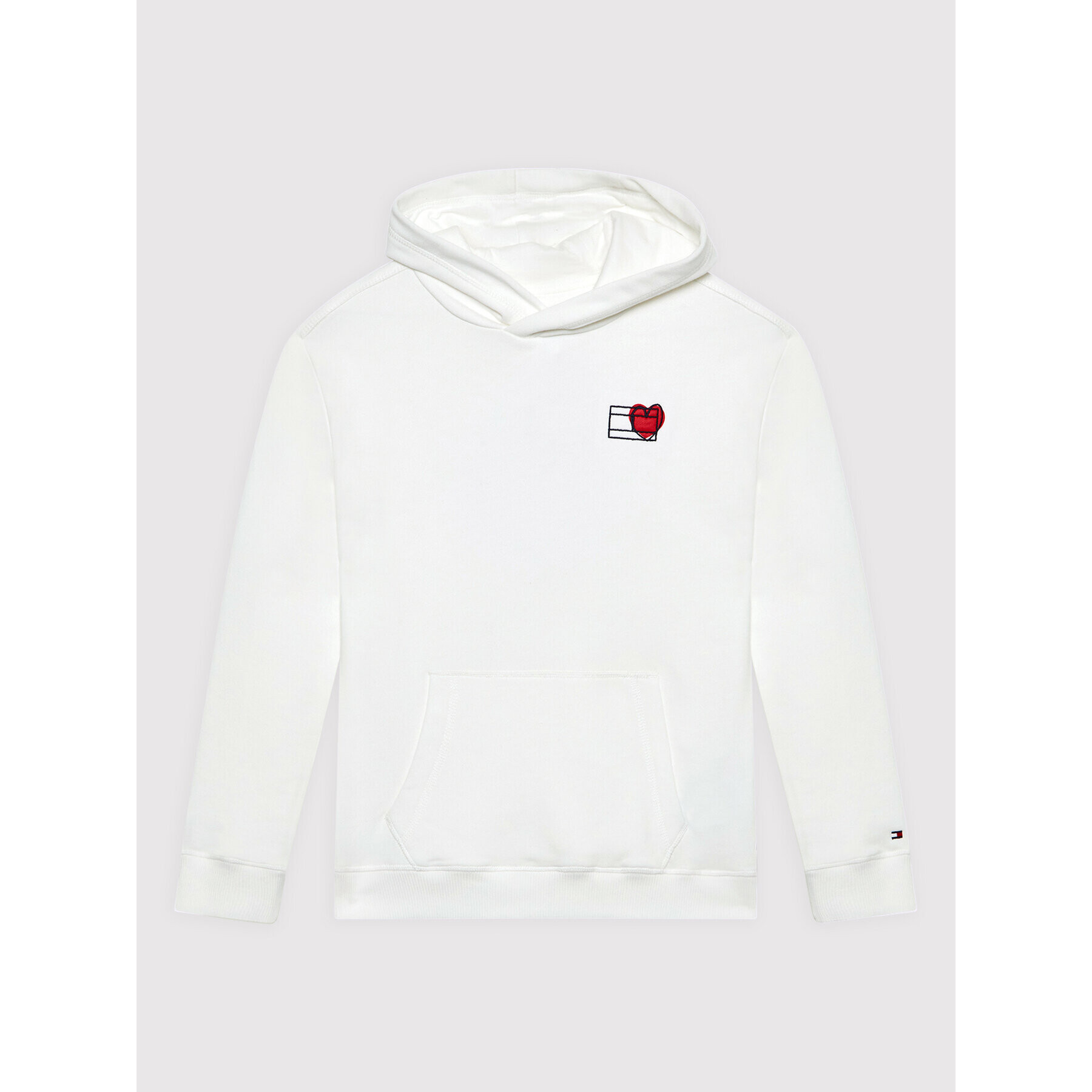 Tommy Hilfiger Суитшърт Valentines Day KS0KS00257 Бял Relaxed Fit - Pepit.bg