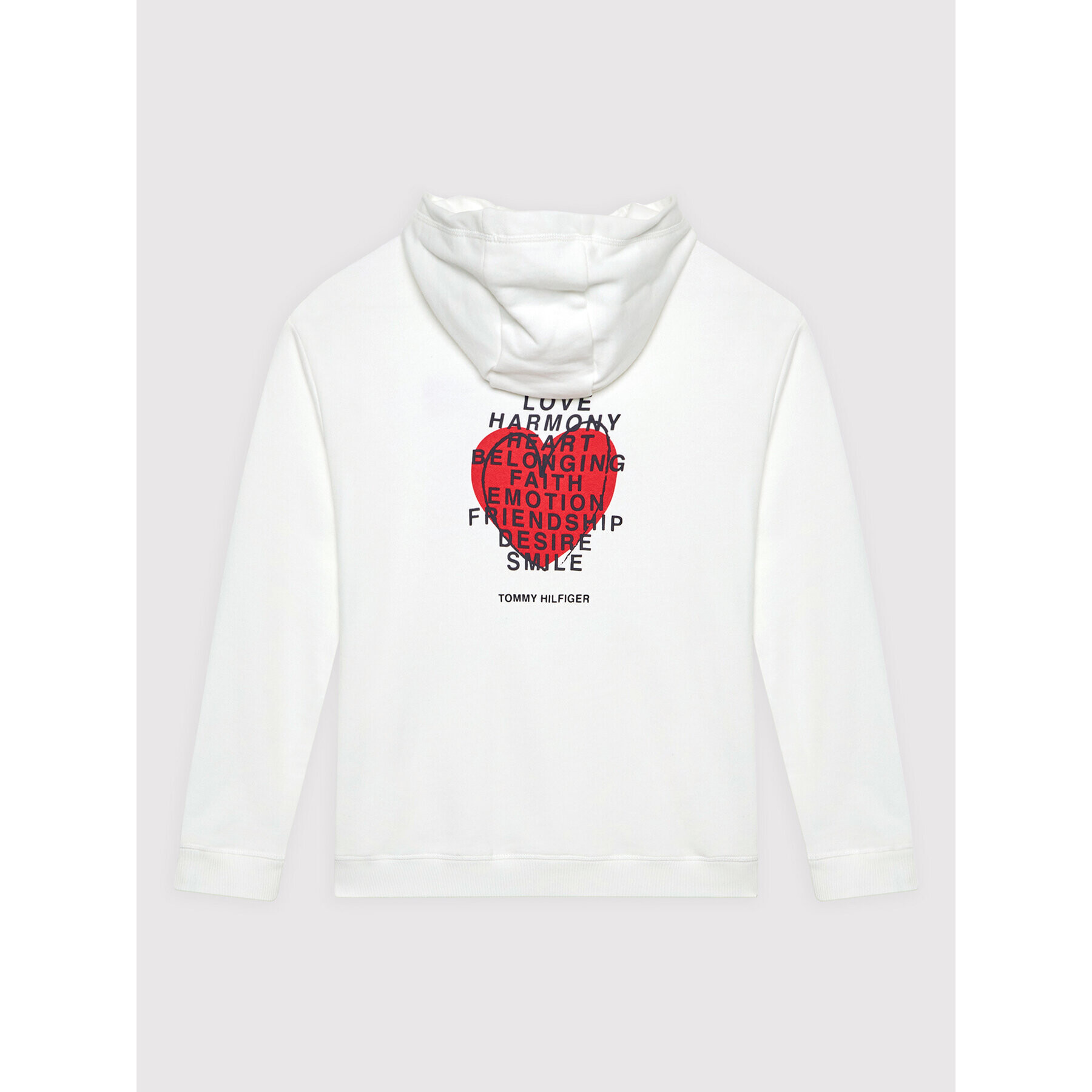 Tommy Hilfiger Суитшърт Valentines Day KS0KS00257 Бял Relaxed Fit - Pepit.bg