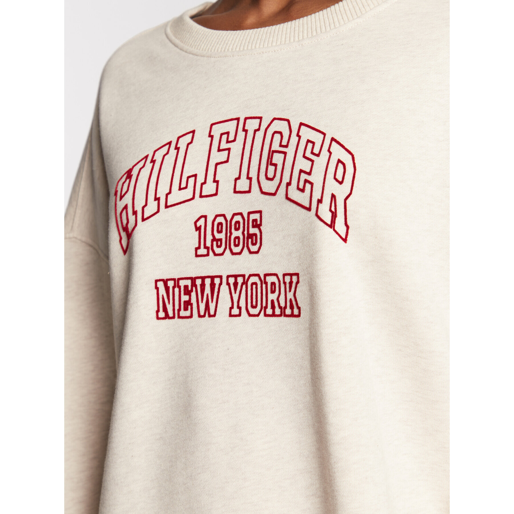 Tommy Hilfiger Суитшърт Varsity WW0WW35981 Бежов Regular Fit - Pepit.bg