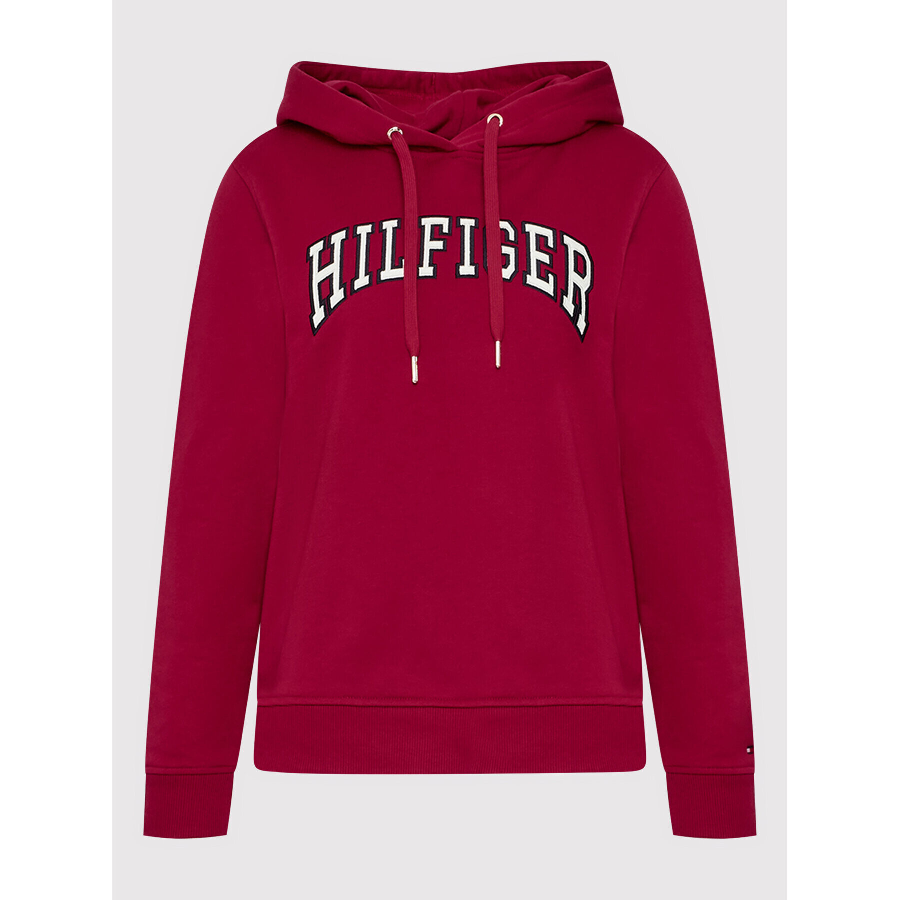 Tommy Hilfiger Суитшърт Varsity WW0WW37316 Бордо Regular Fit - Pepit.bg