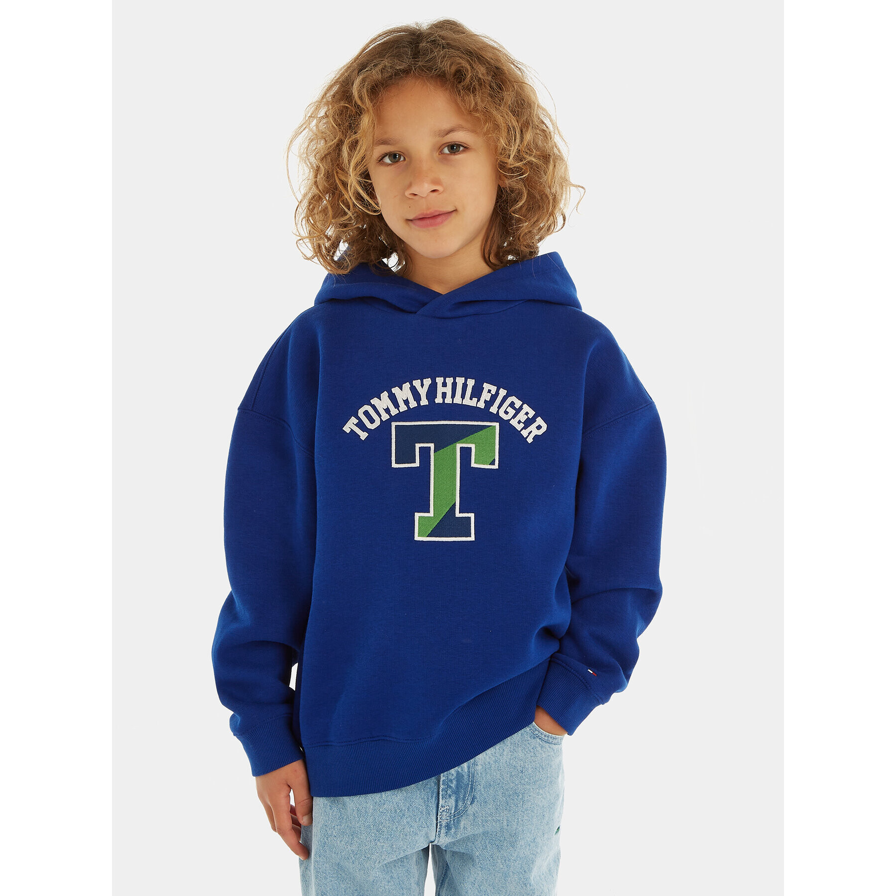 Tommy Hilfiger Суитшърт Versity KB0KB08293 D Син Regular Fit - Pepit.bg