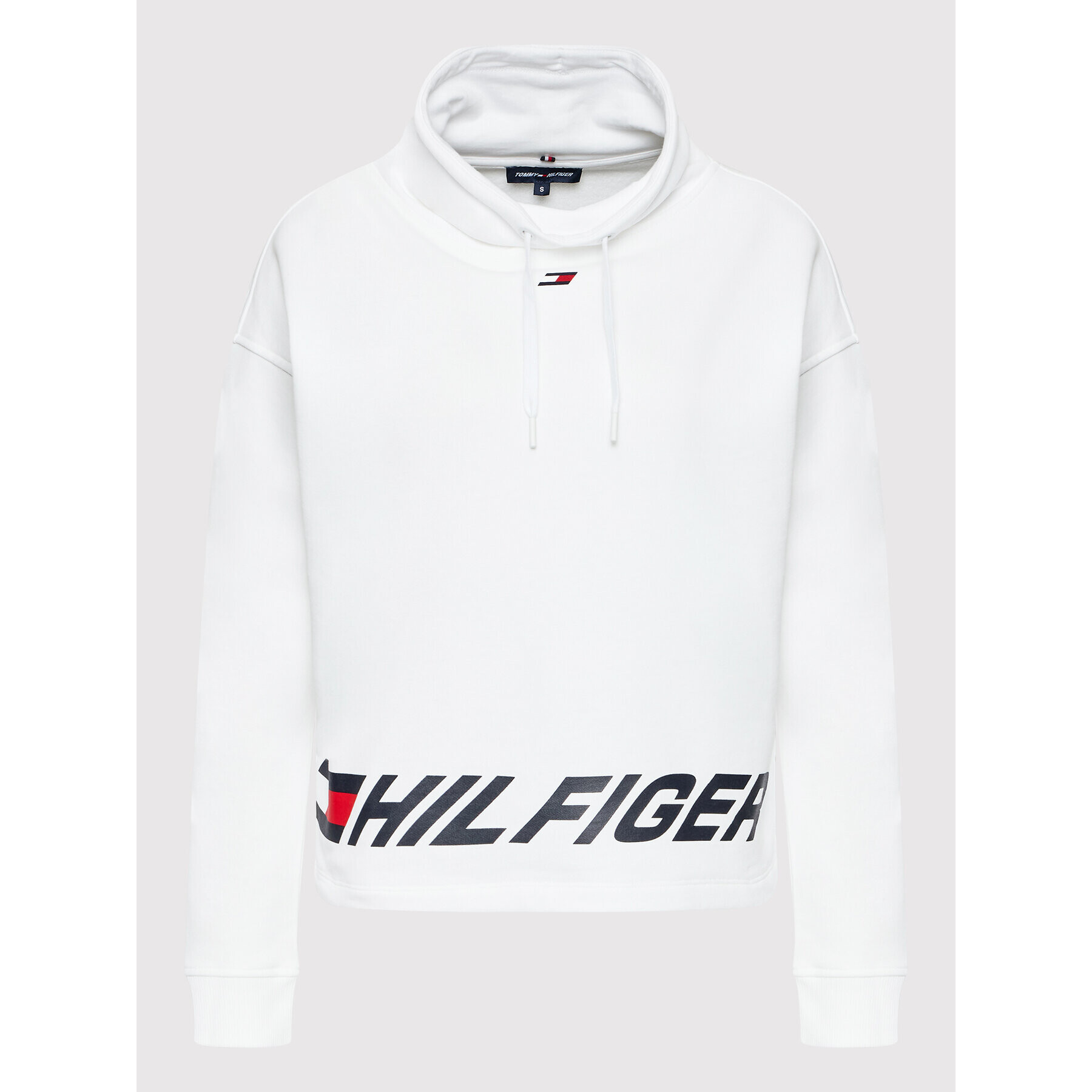 Tommy Hilfiger Суитшърт Wrapped S10S101234 Бял Relaxed Fit - Pepit.bg