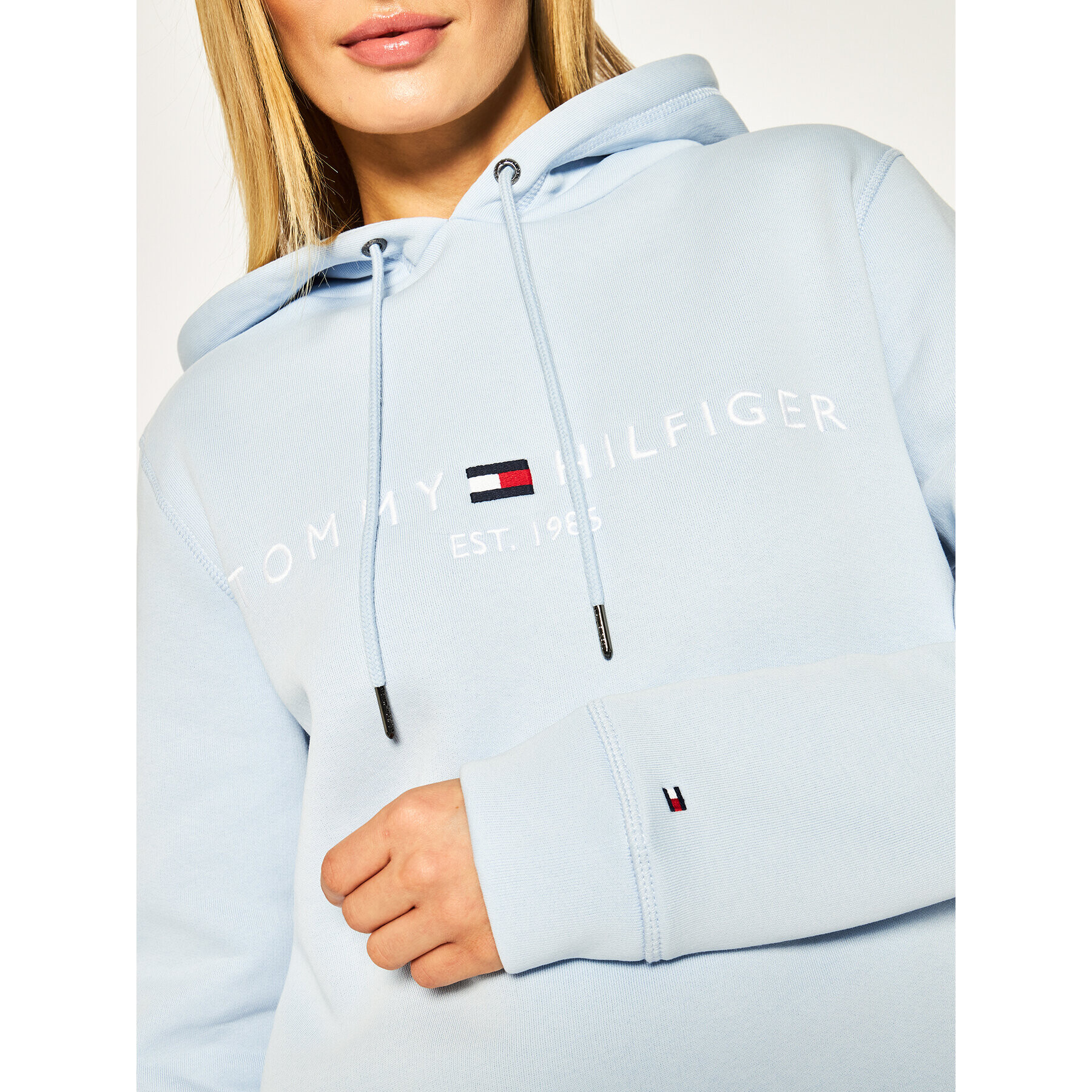 Tommy Hilfiger Суитшърт WW0WW26410 Син Regular Fit - Pepit.bg