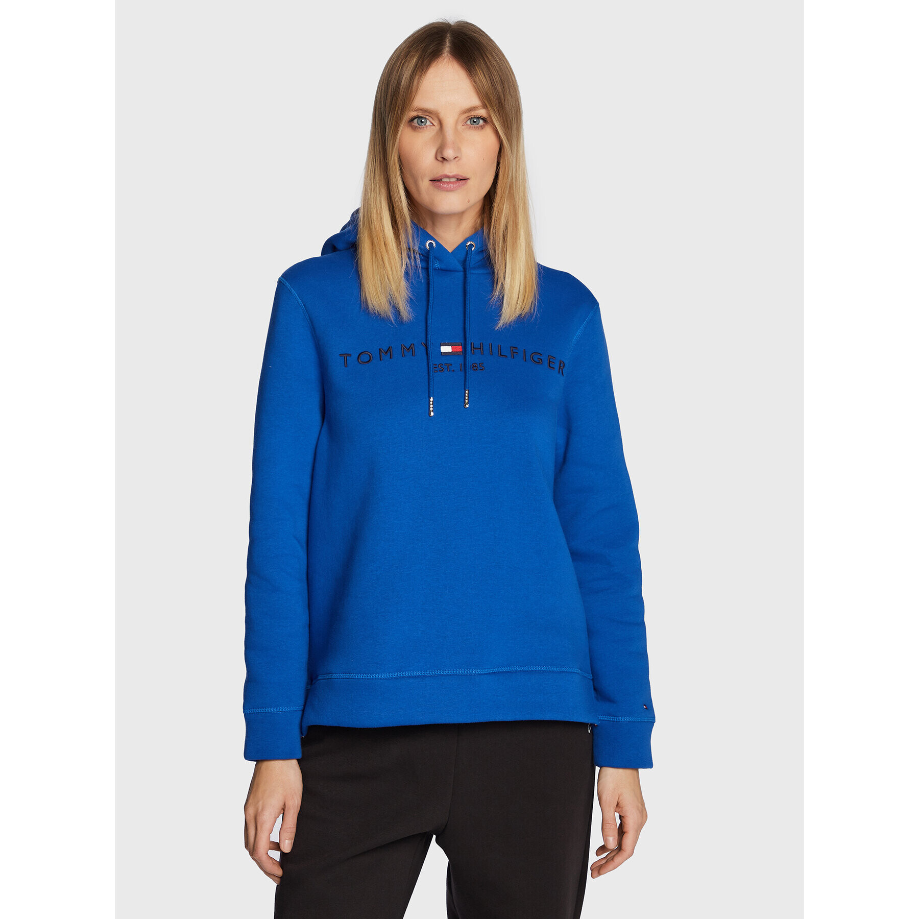 Tommy Hilfiger Суитшърт WW0WW26410 Син Regular Fit - Pepit.bg