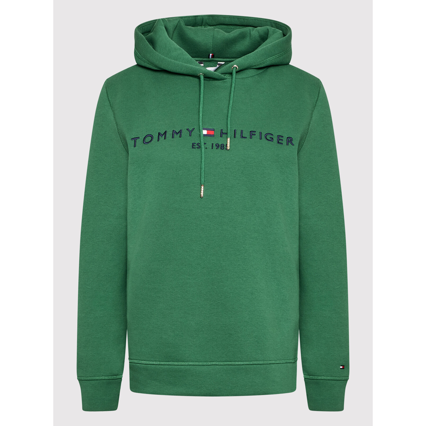 Tommy Hilfiger Суитшърт WW0WW26410 Зелен Regular Fit - Pepit.bg