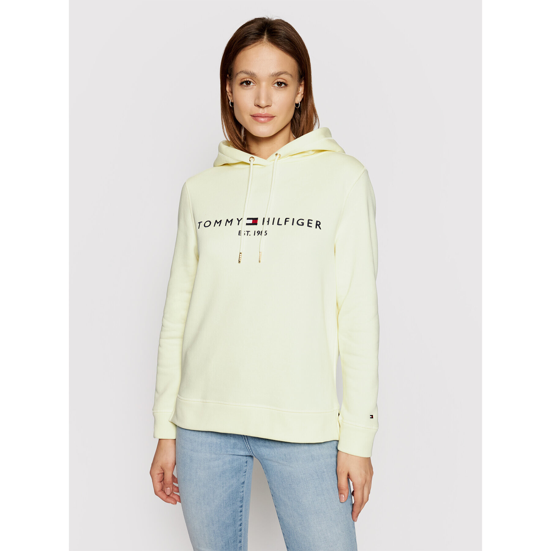 Tommy Hilfiger Суитшърт WW0WW26410 Жълт Regular Fit - Pepit.bg