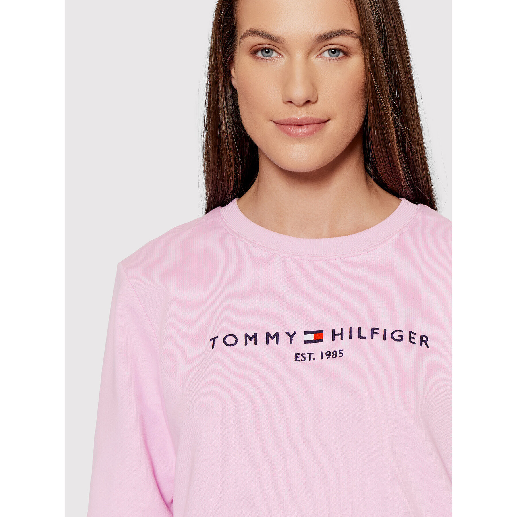 Tommy Hilfiger Суитшърт WW0WW28220 Виолетов Regular Fit - Pepit.bg