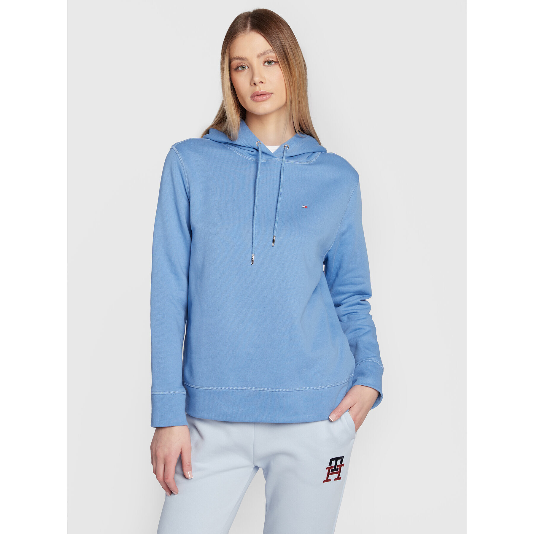 Tommy Hilfiger Суитшърт WW0WW32206 Син Regular Fit - Pepit.bg