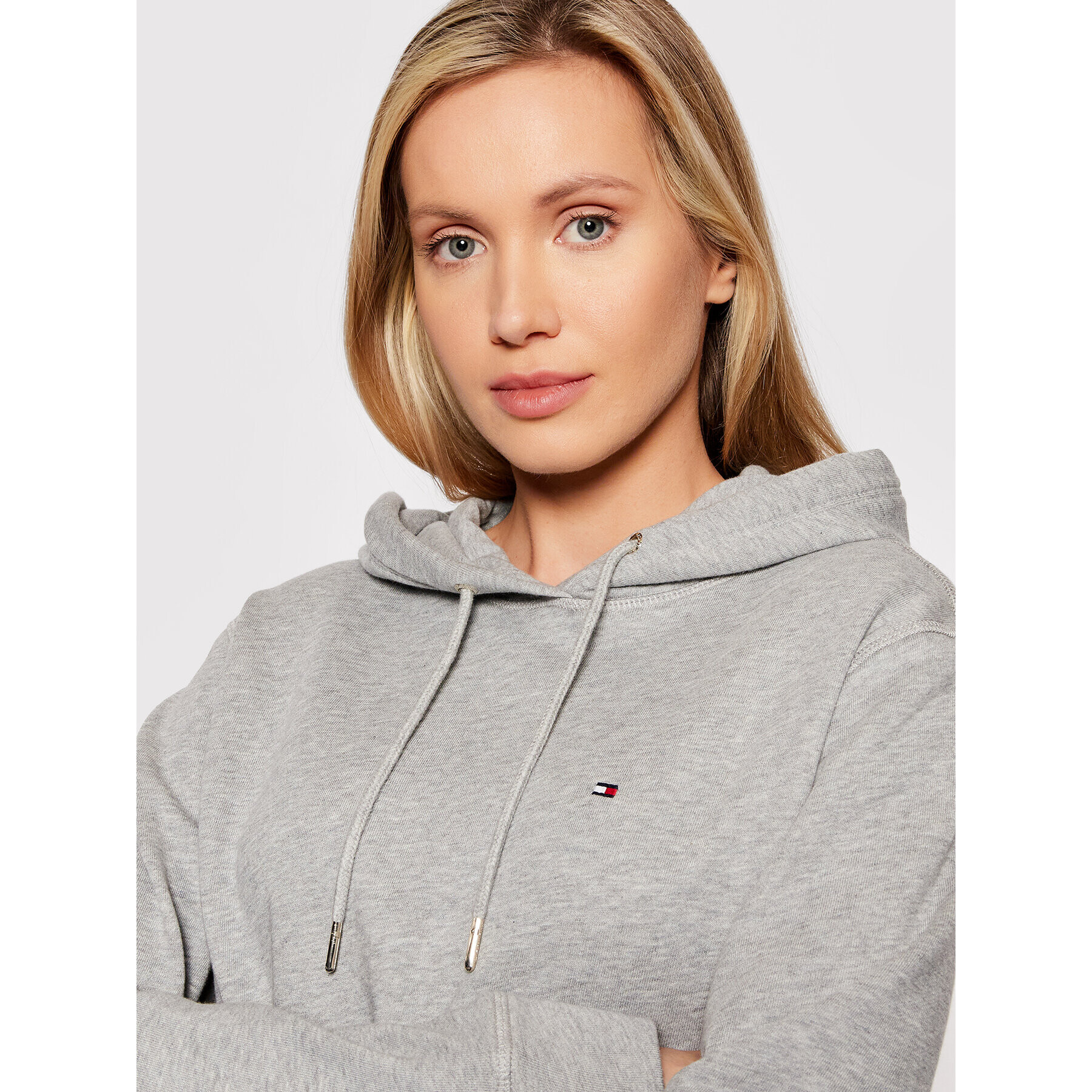 Tommy Hilfiger Суитшърт WW0WW32206 Сив Regular Fit - Pepit.bg