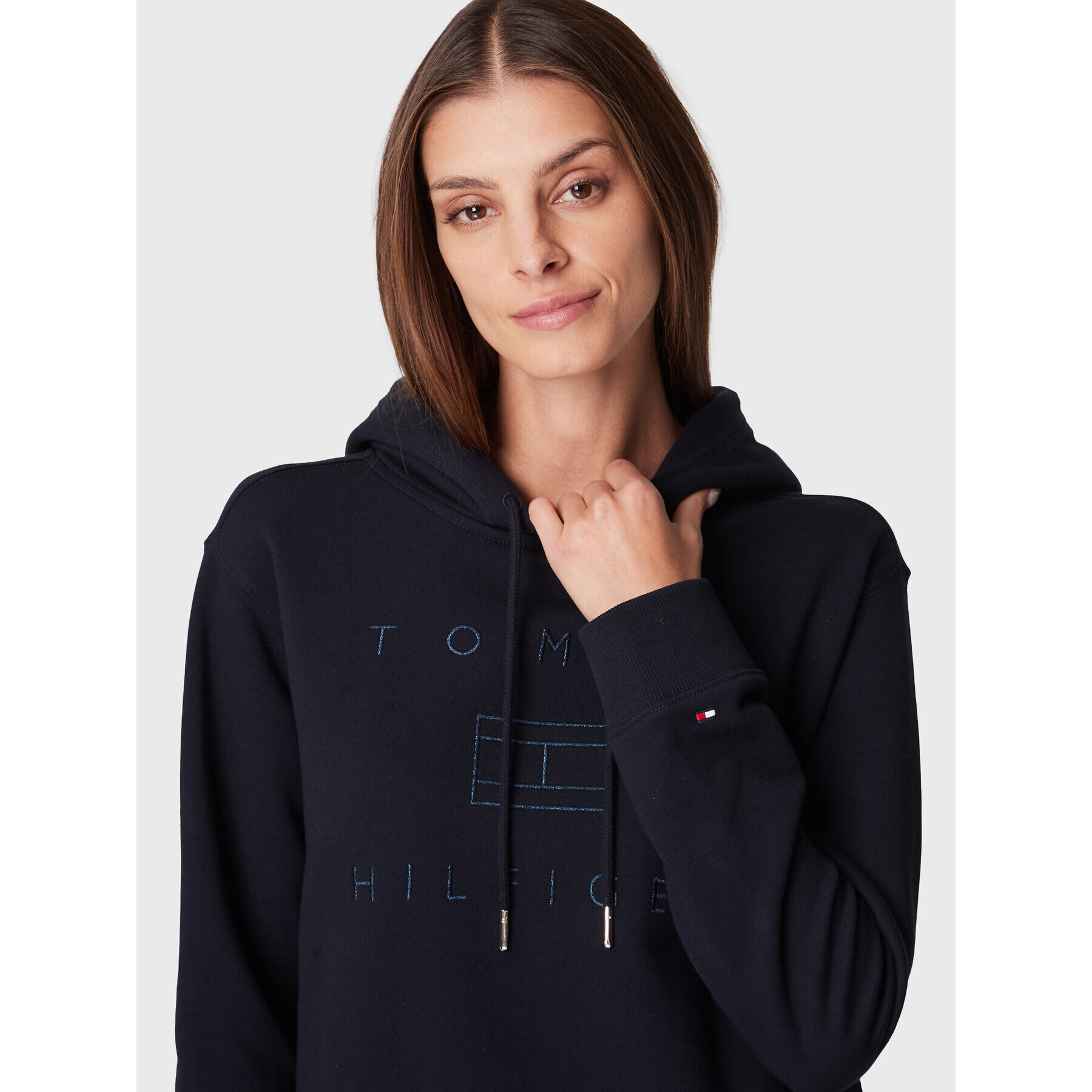 Tommy Hilfiger Суитшърт WW0WW34636 Тъмносин Regular Fit - Pepit.bg