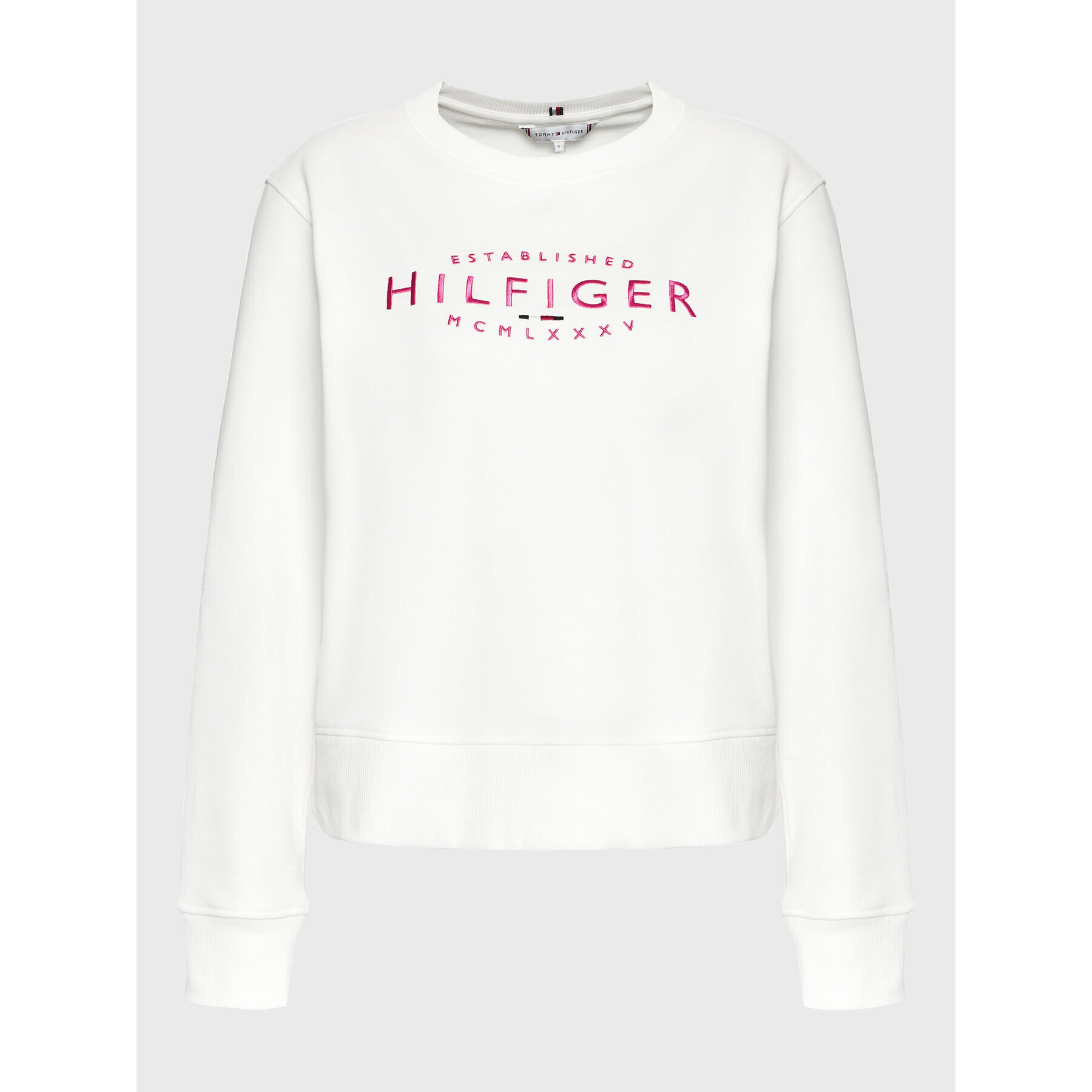 Tommy Hilfiger Суитшърт WW0WW35978 Бял Relaxed Fit - Pepit.bg